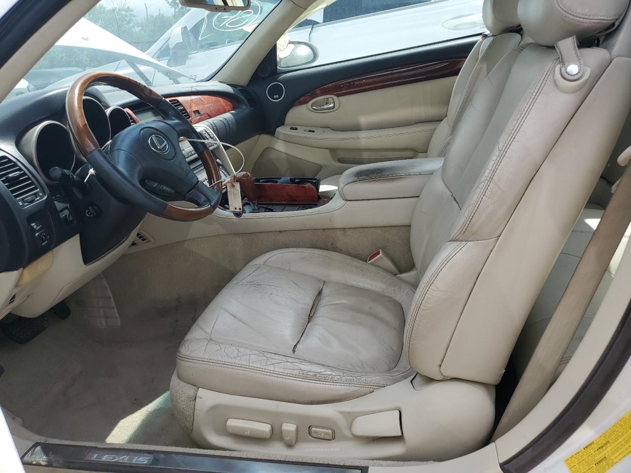 2008 Lexus Sc 430 White vin: JTHFN45Y489017360