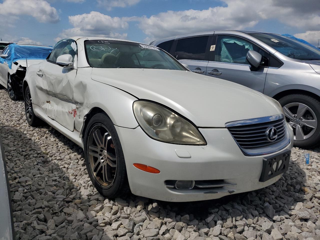 2008 Lexus Sc 430 White vin: JTHFN45Y489017360