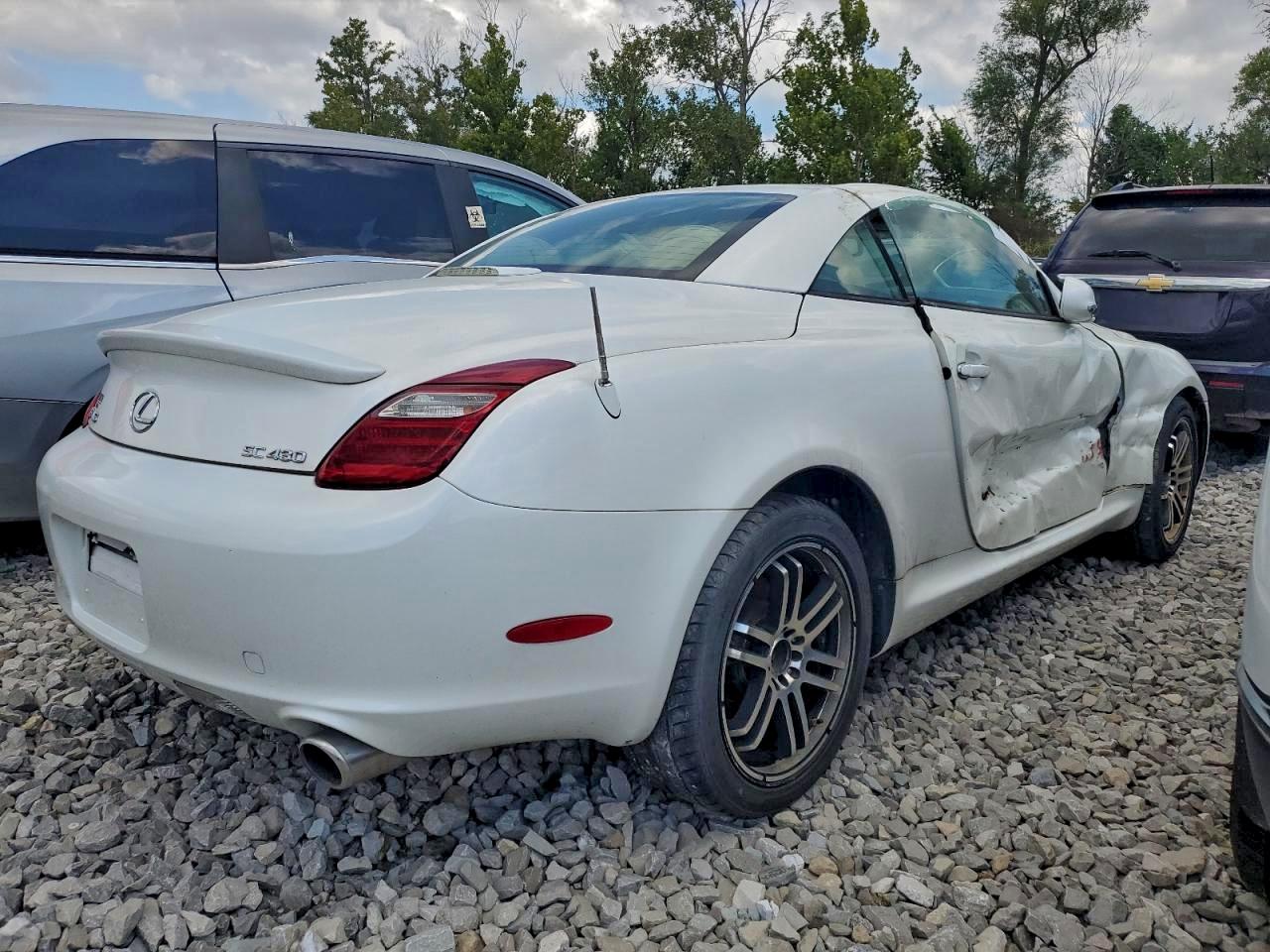 2008 Lexus Sc 430 White vin: JTHFN45Y489017360