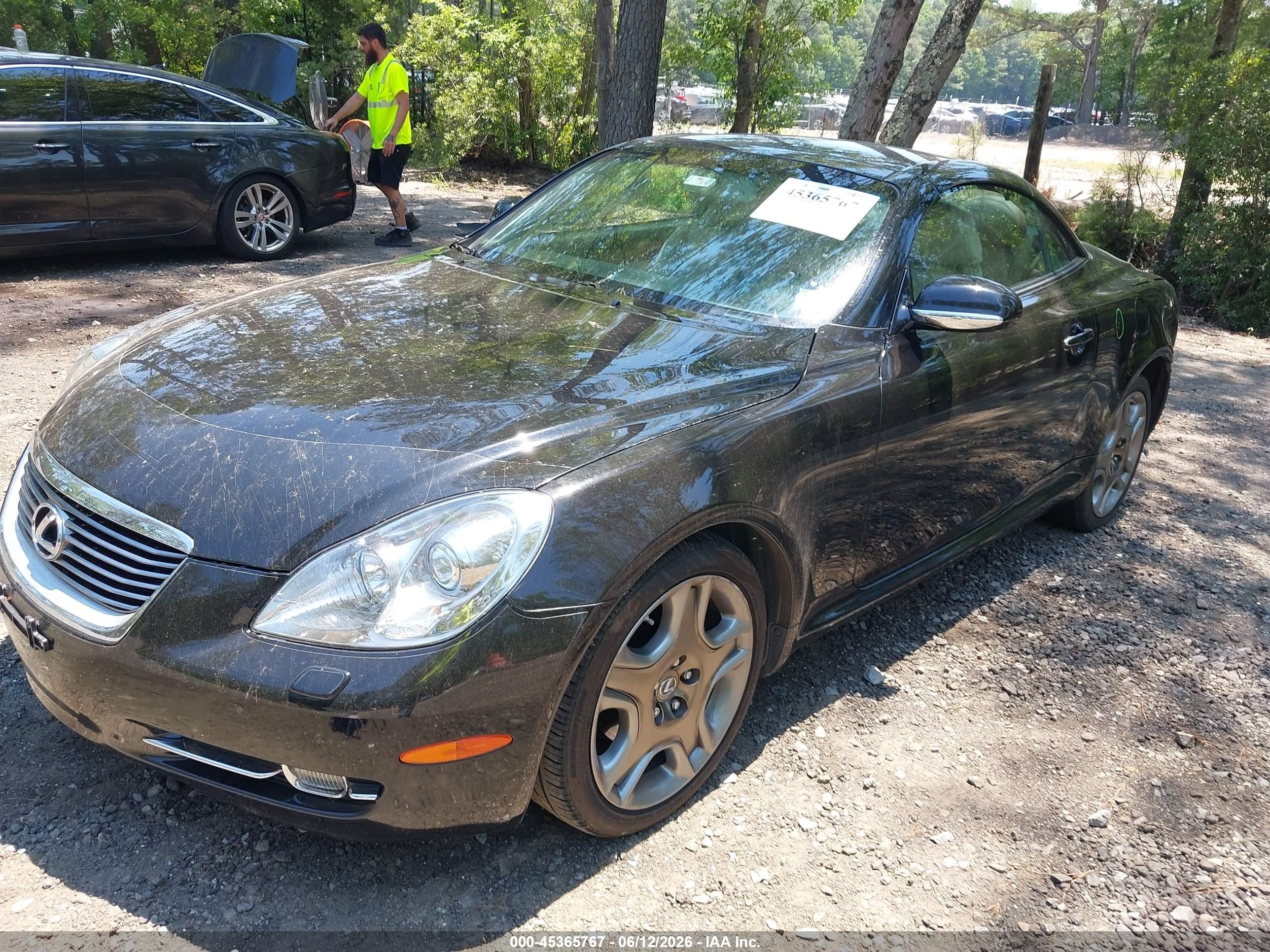 2007 Lexus Sc 430   Black vin: JTHFN45Y579015132