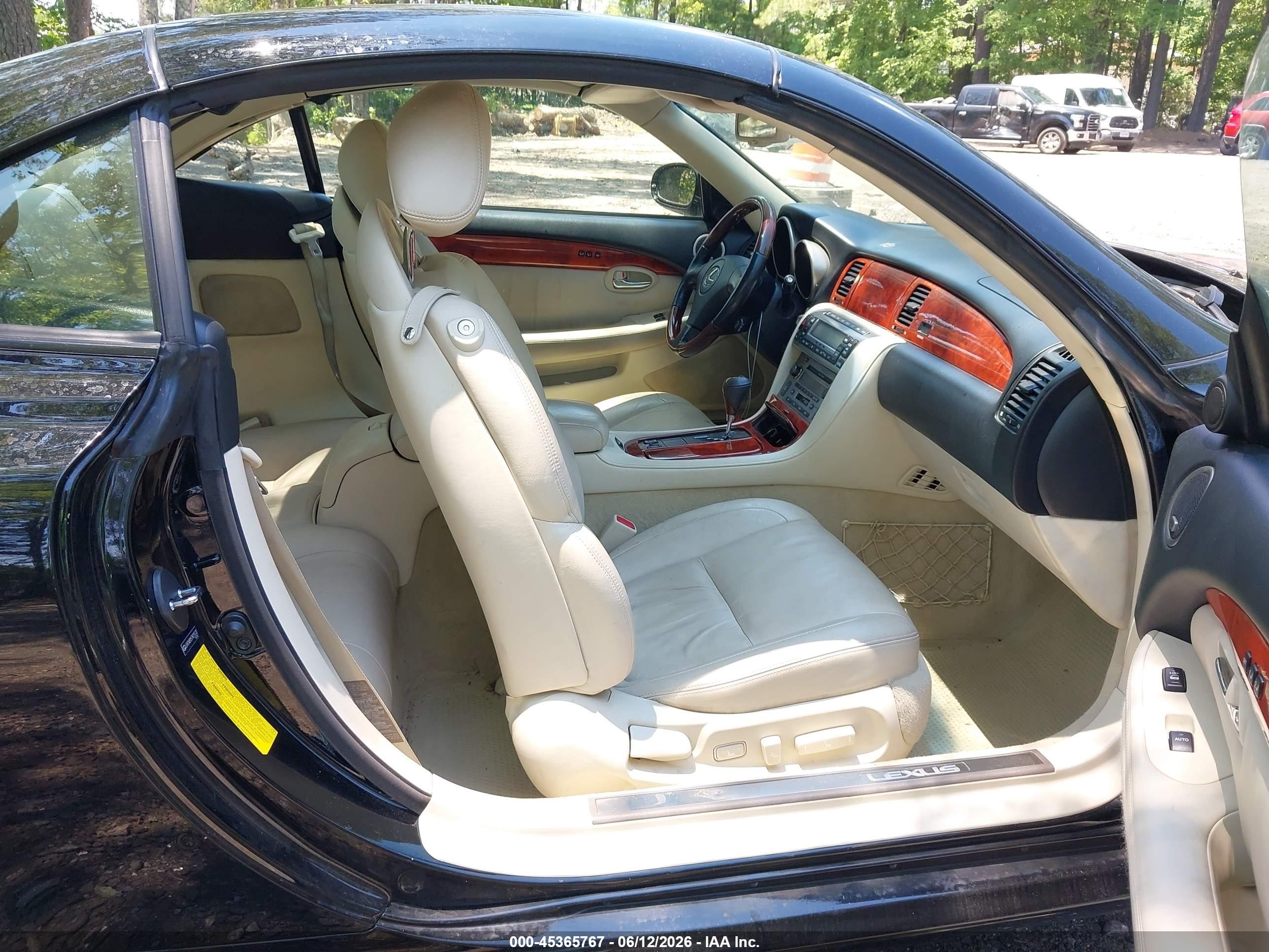 2007 Lexus Sc 430   Black vin: JTHFN45Y579015132