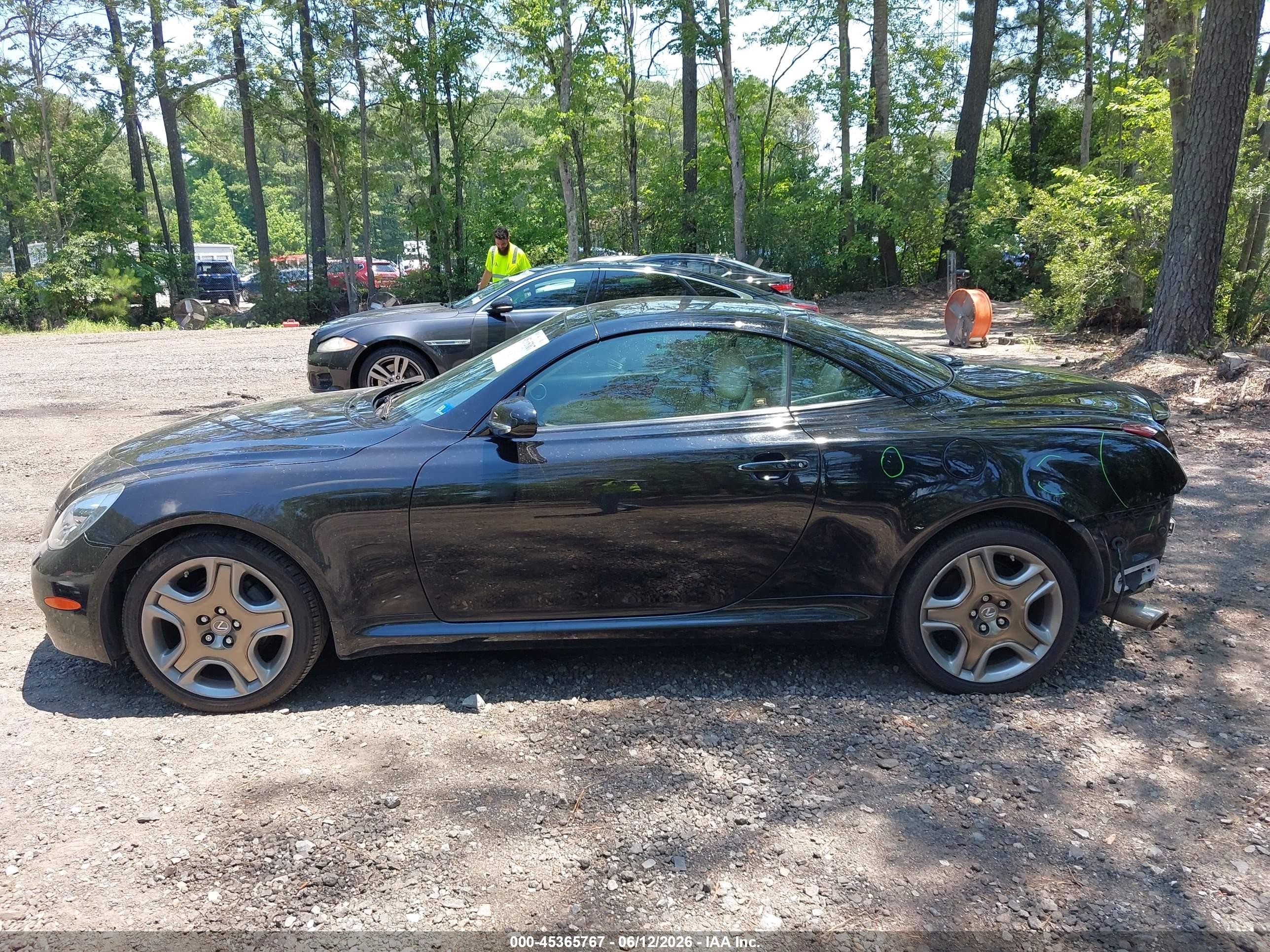 2007 Lexus Sc 430   Black vin: JTHFN45Y579015132