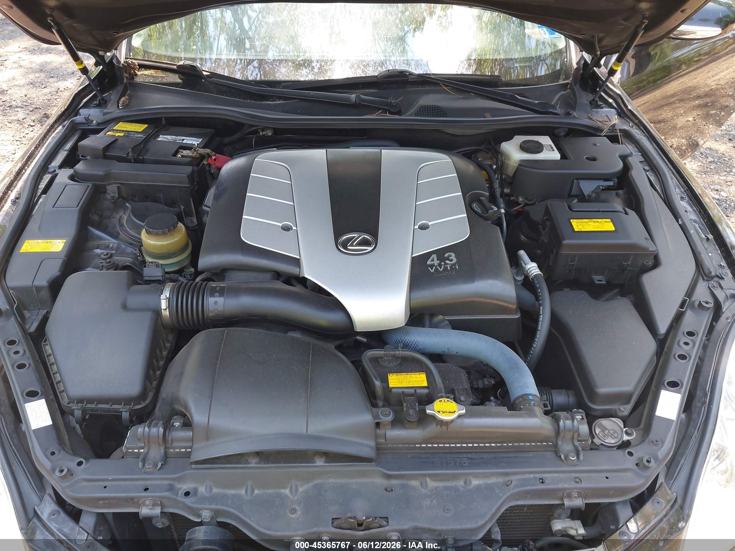 2007 Lexus Sc 430   Black vin: JTHFN45Y579015132