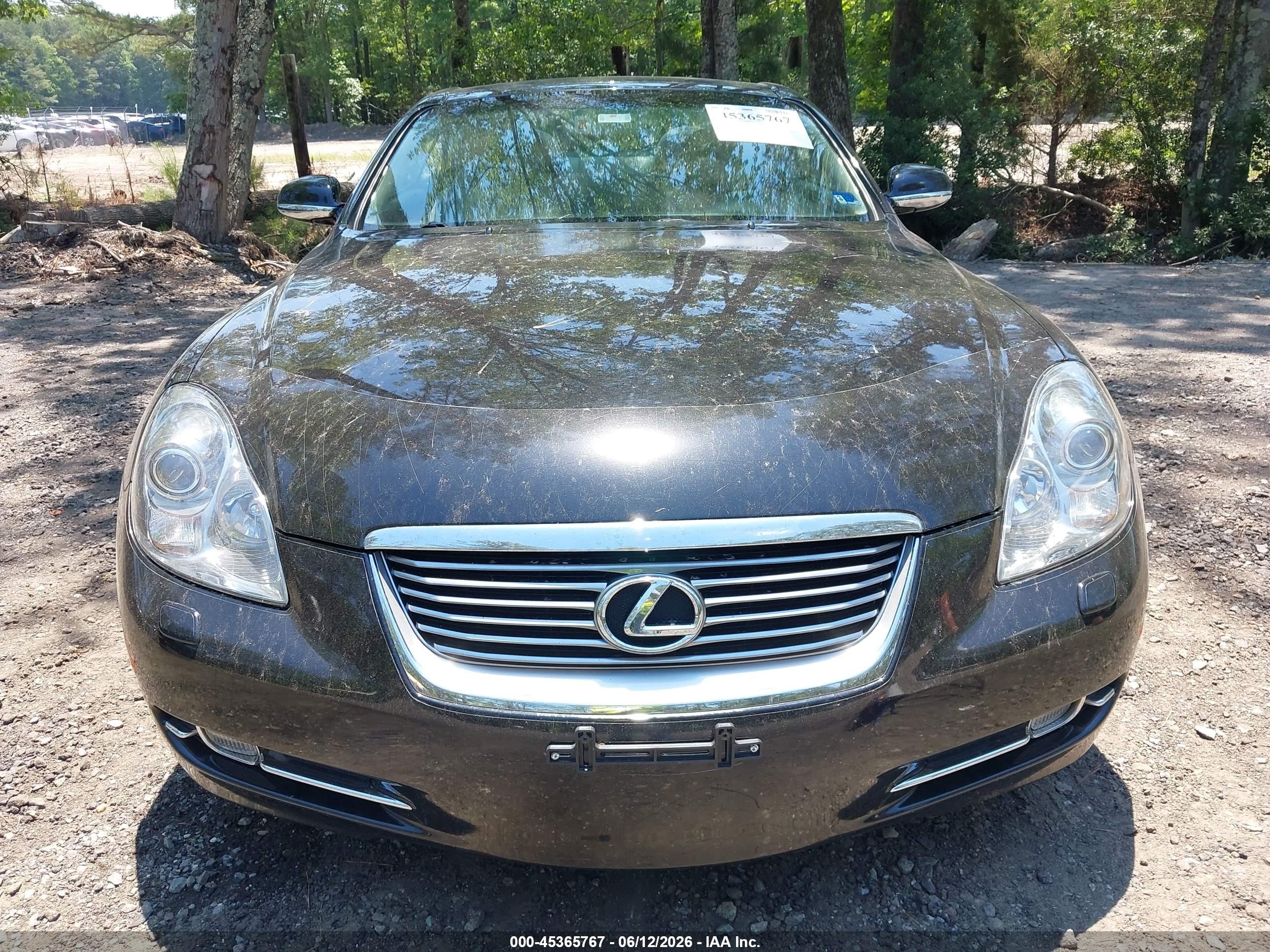 2007 Lexus Sc 430   Black vin: JTHFN45Y579015132