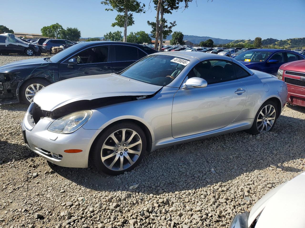 2008 Lexus Sc 430 Base Silver vin: JTHFN45Y589018663
