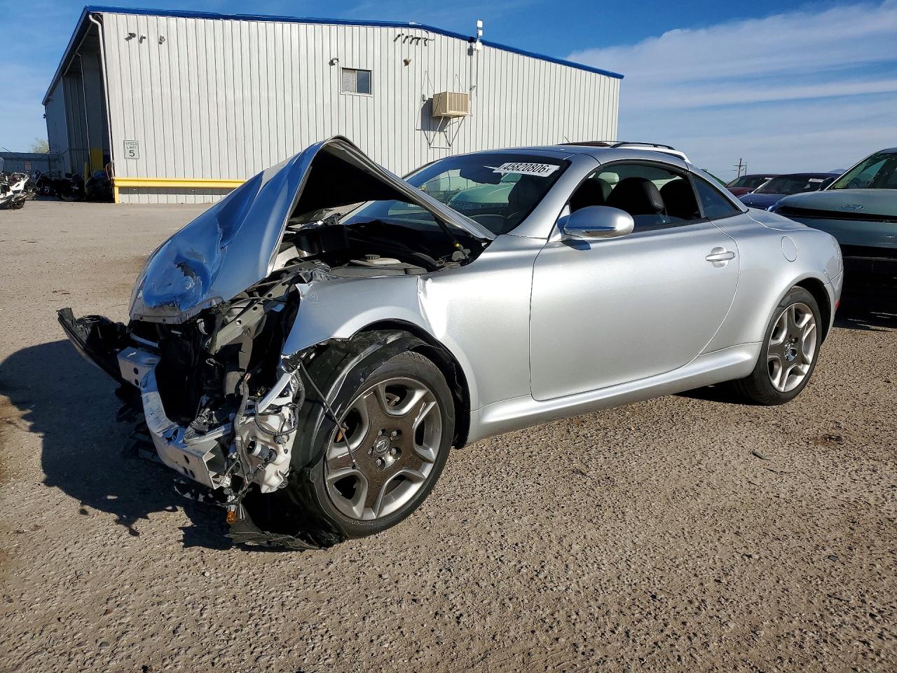 2008 Lexus Sc 430 Base Silver vin: JTHFN45Y589019604