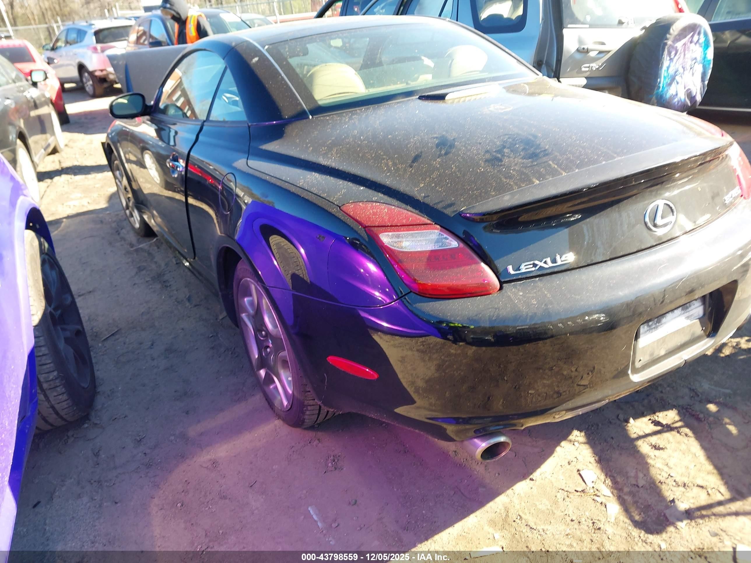 2007 Lexus Sc 430   Черный vin: JTHFN45Y679015494