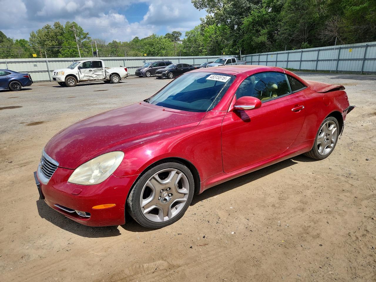 2008 Lexus Sc 430 Base Красный vin: JTHFN45Y689017747
