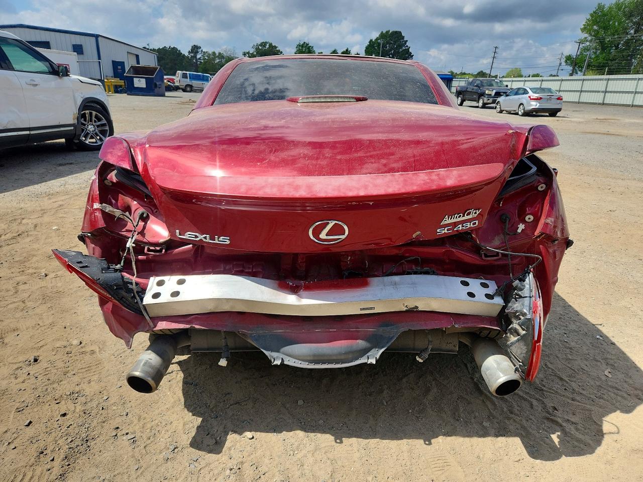2008 Lexus Sc 430 Base Красный vin: JTHFN45Y689017747