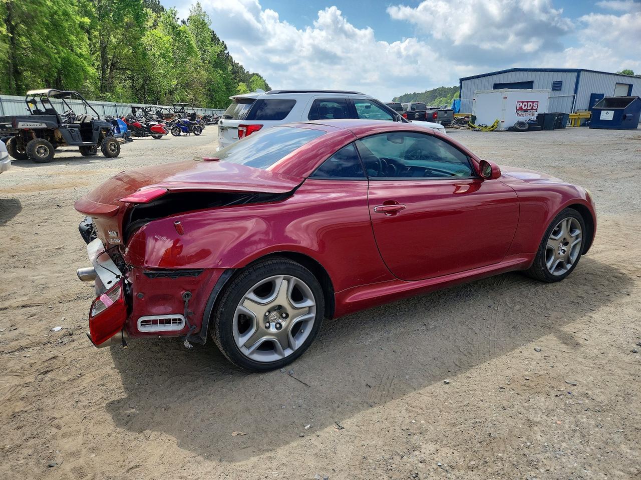 2008 Lexus Sc 430 Base Красный vin: JTHFN45Y689017747