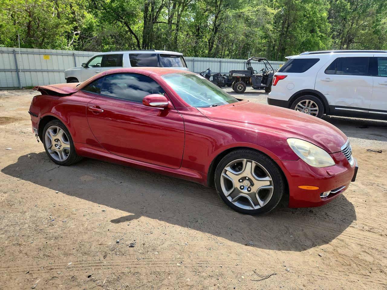2008 Lexus Sc 430 Base Красный vin: JTHFN45Y689017747