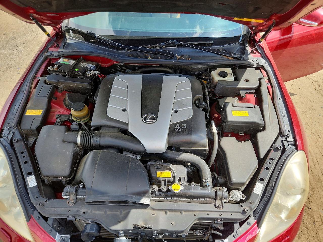 2008 Lexus Sc 430 Base Красный vin: JTHFN45Y689017747