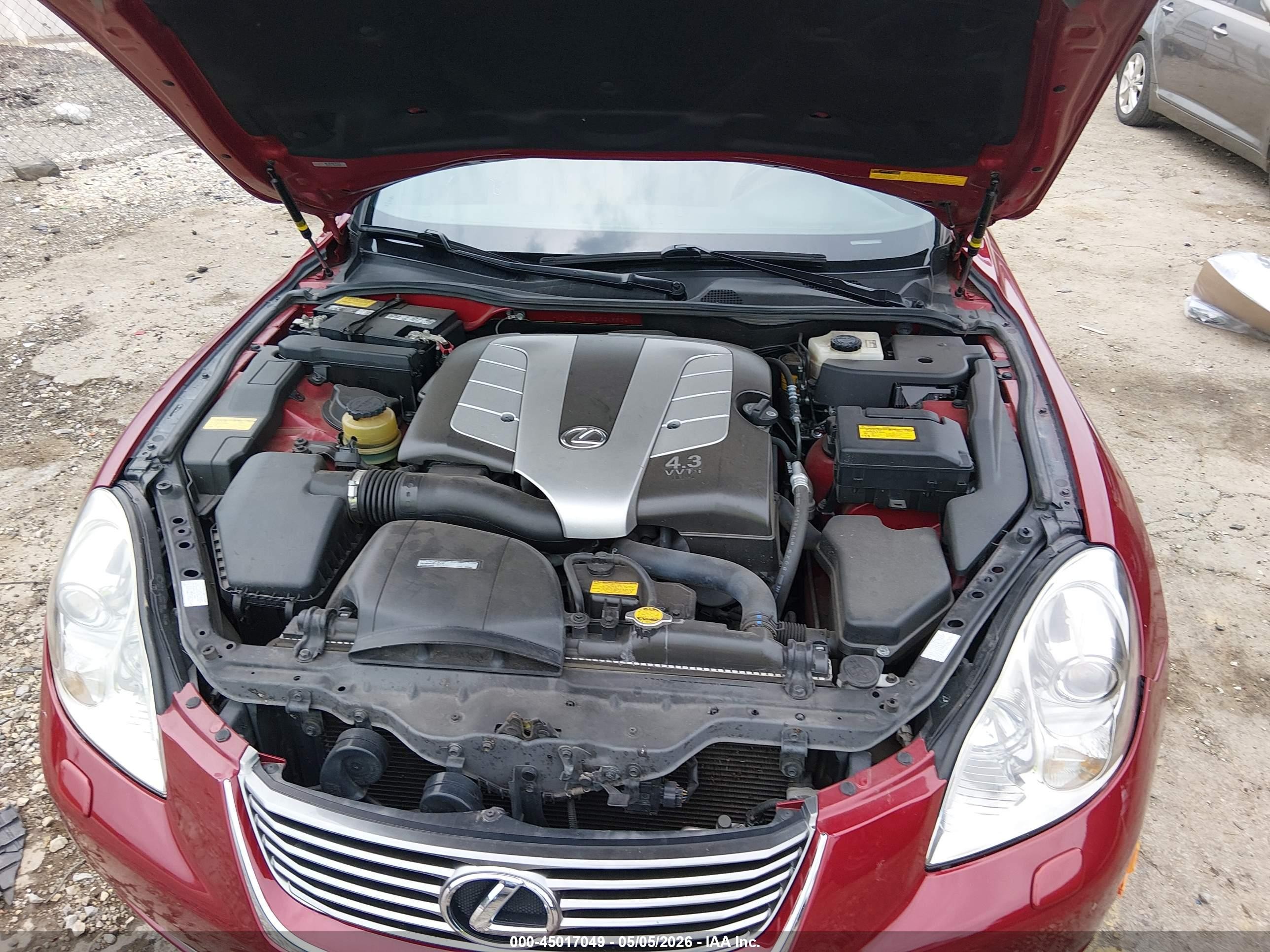 2008 Lexus Sc 430   Red vin: JTHFN45Y689019935