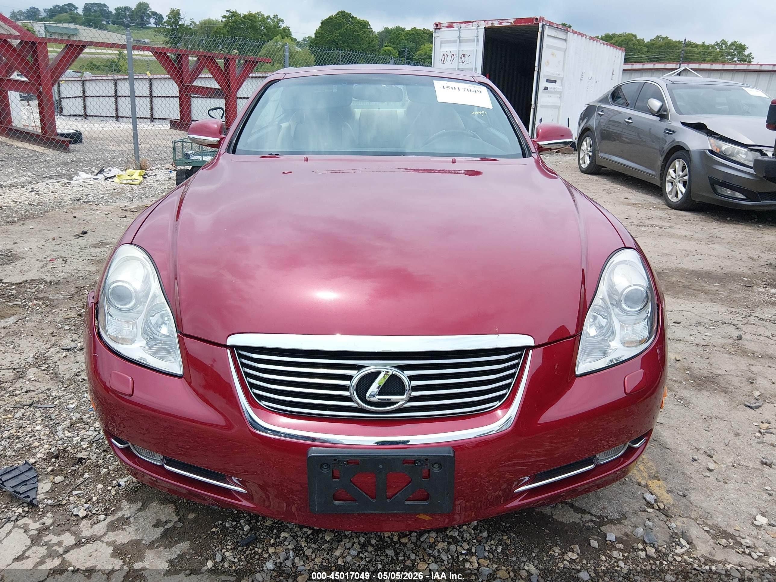 2008 Lexus Sc 430   Red vin: JTHFN45Y689019935