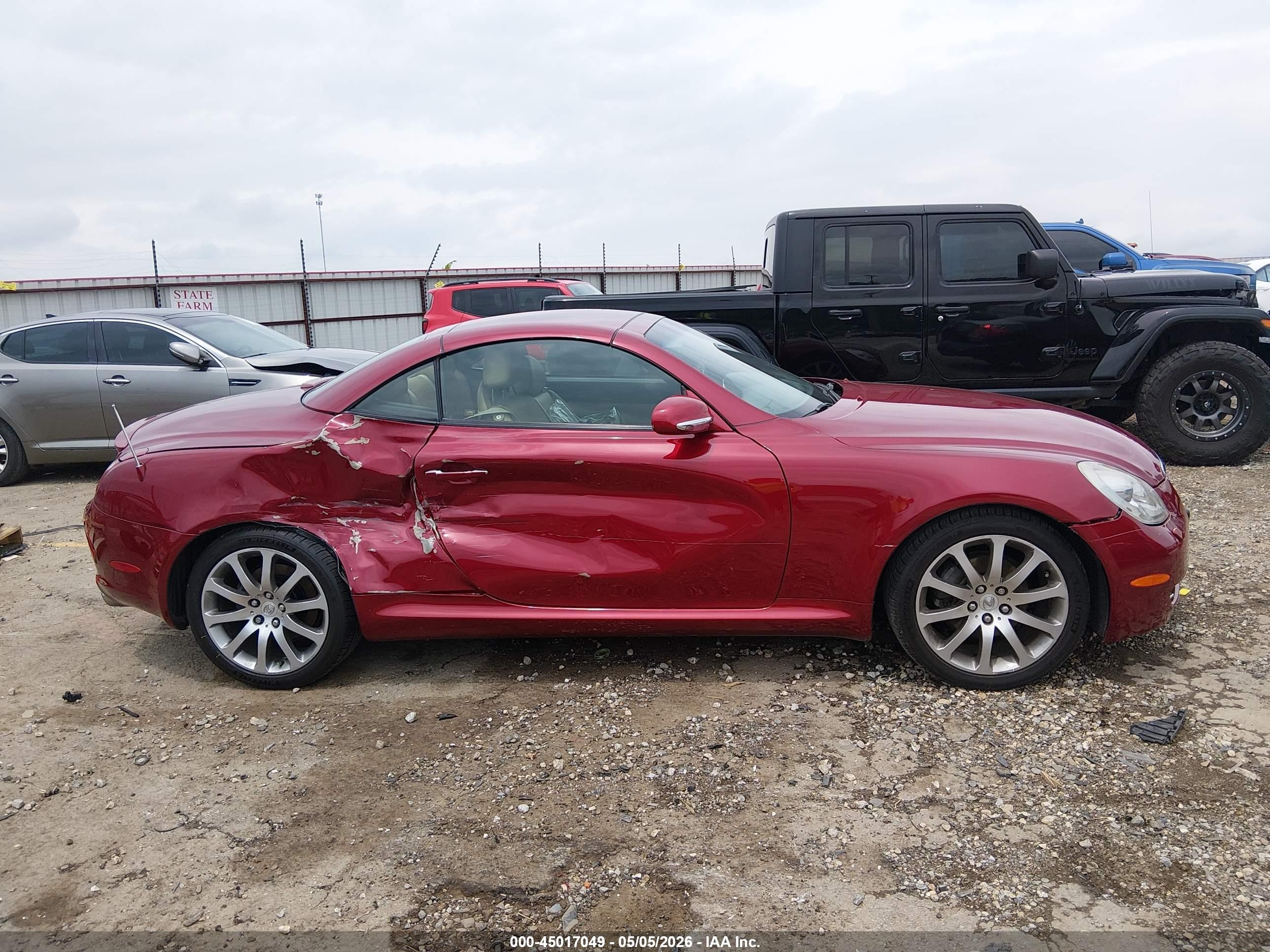 2008 Lexus Sc 430   Red vin: JTHFN45Y689019935