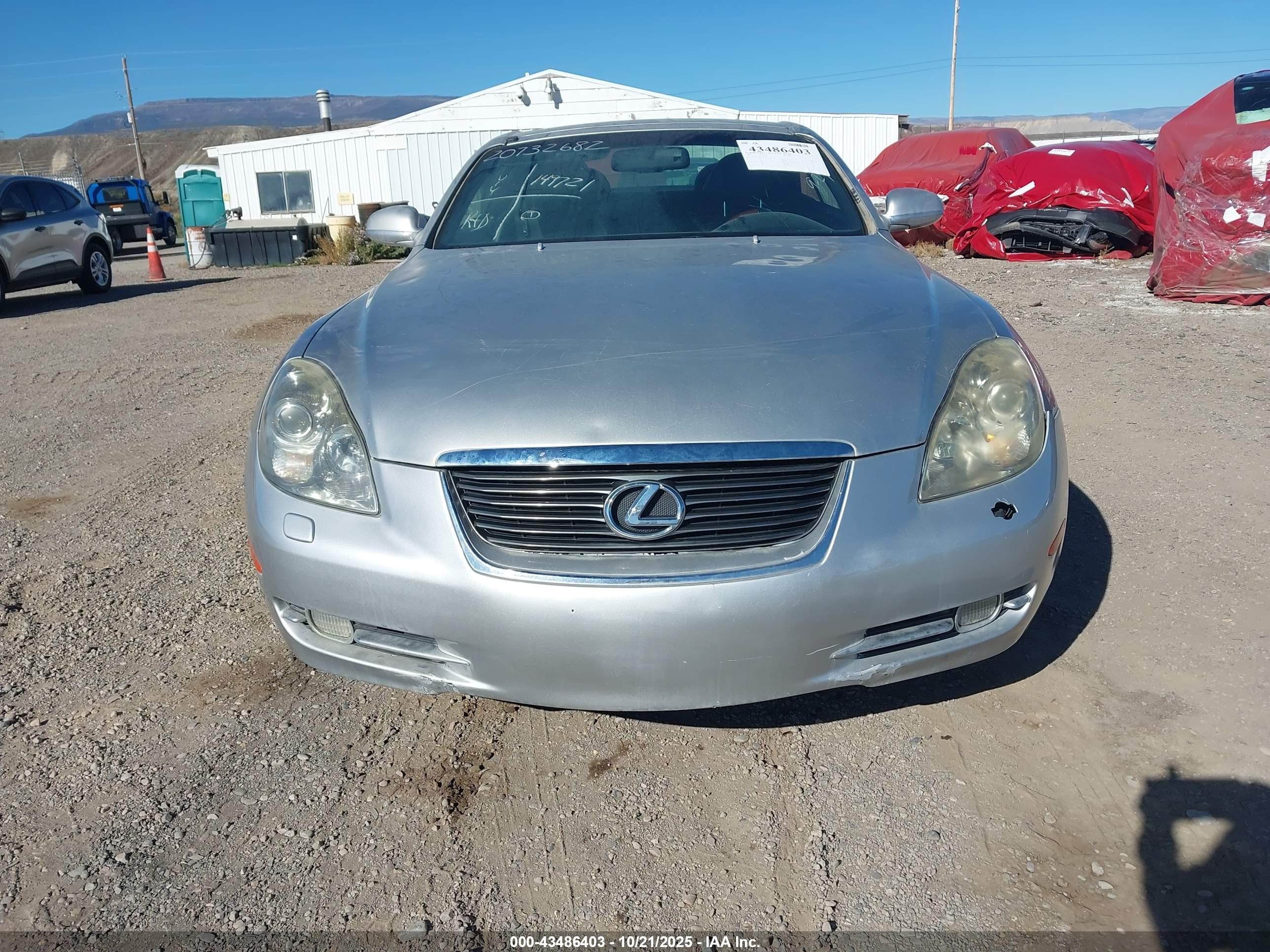 2007 Lexus Sc 430   Серебряный vin: JTHFN45Y779014130