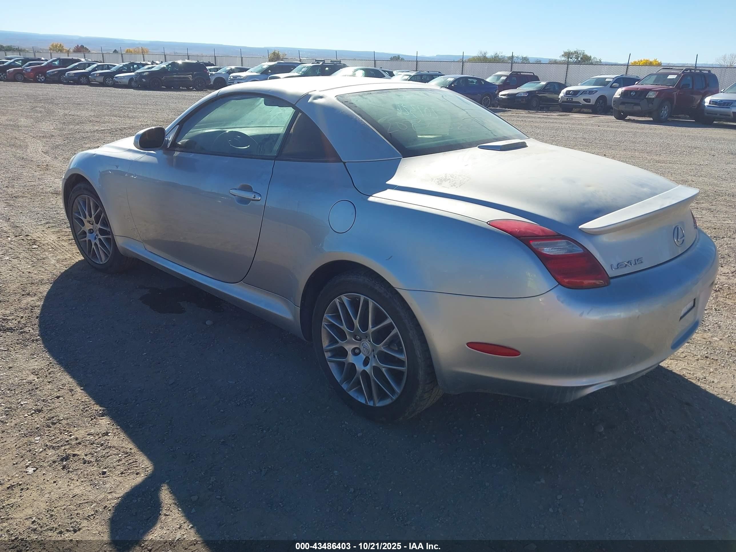 2007 Lexus Sc 430   Серебряный vin: JTHFN45Y779014130