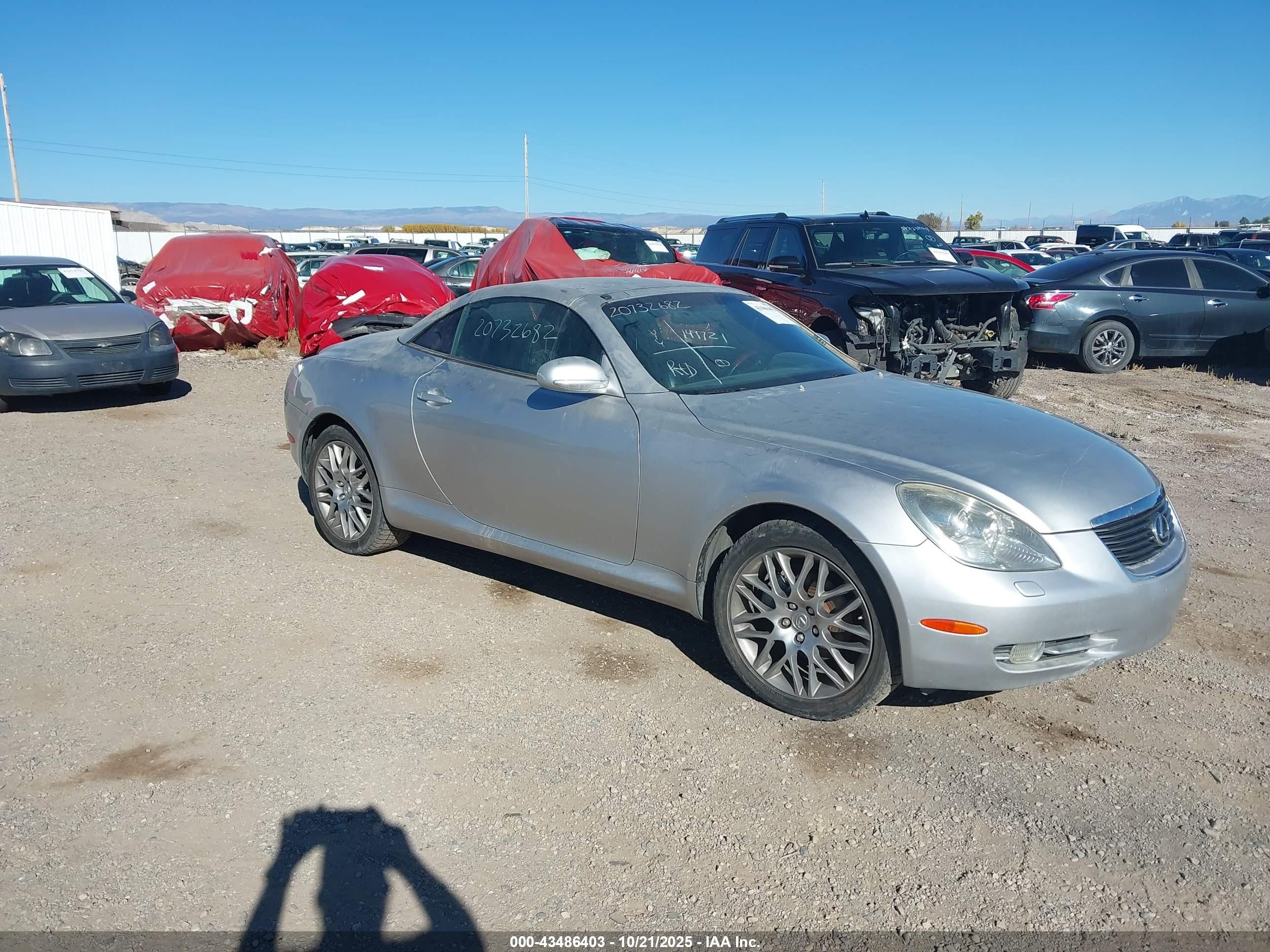 2007 Lexus Sc 430   Silver vin: JTHFN45Y779014130