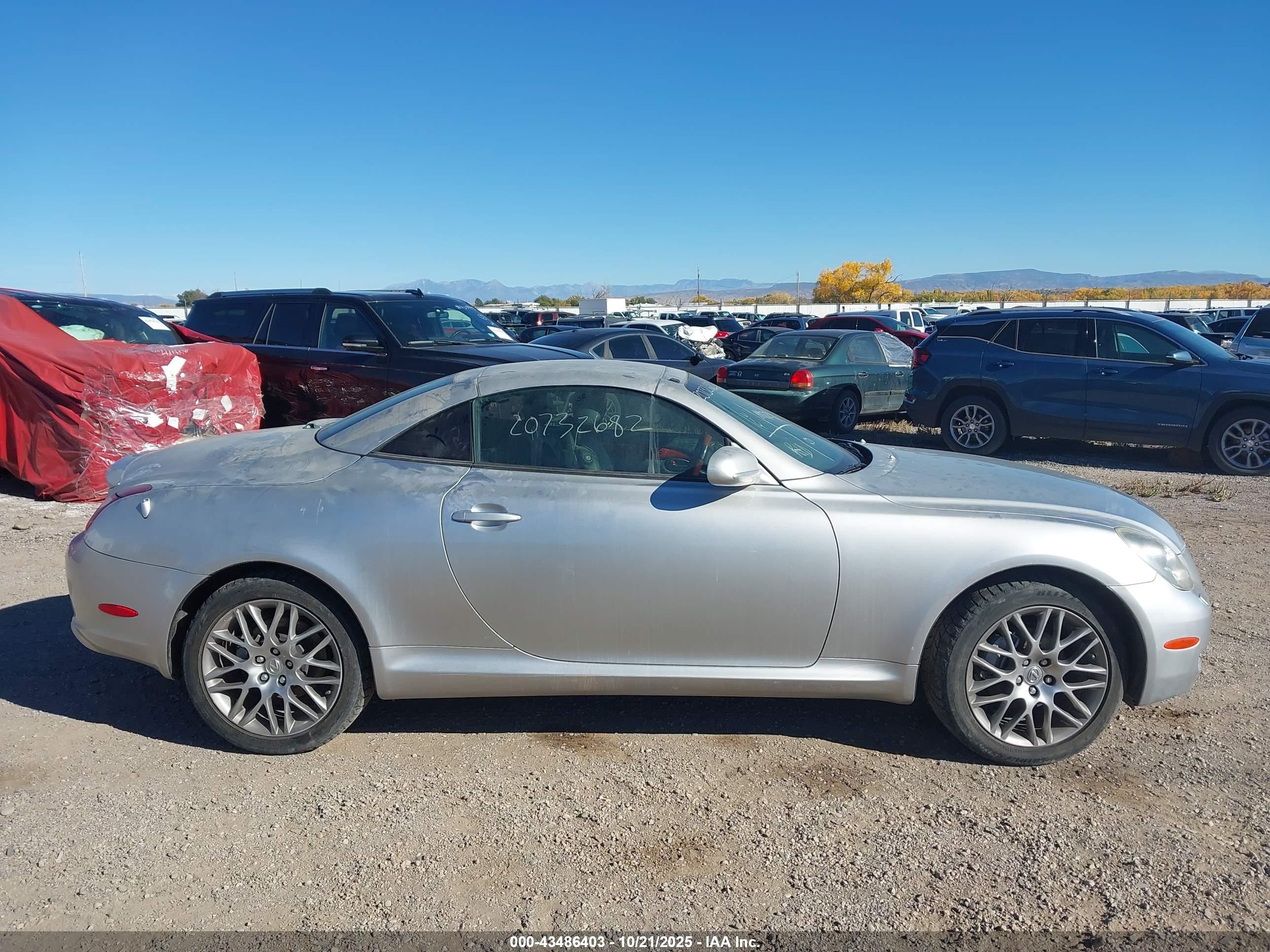 2007 Lexus Sc 430   Серебряный vin: JTHFN45Y779014130
