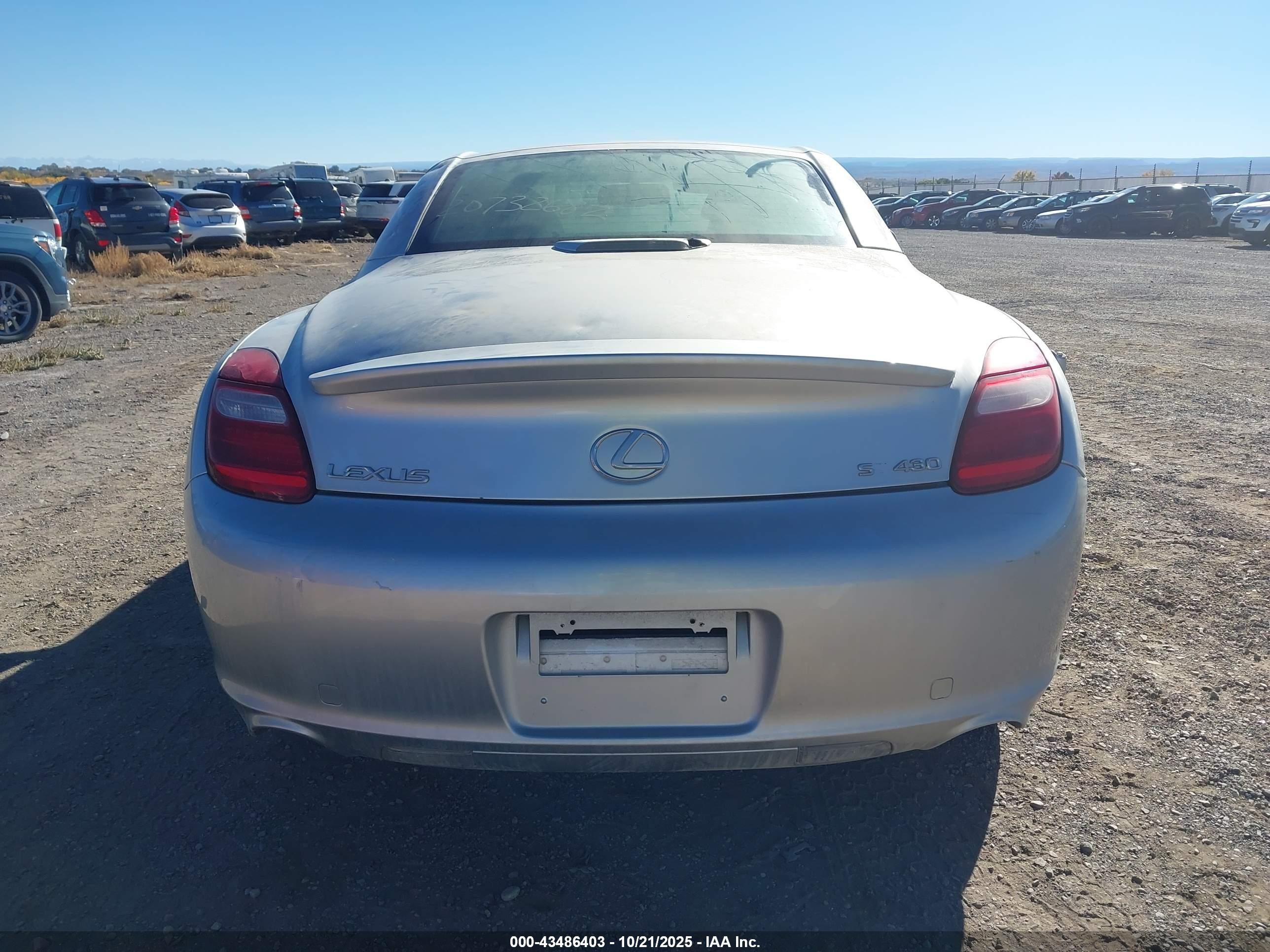 2007 Lexus Sc 430   Серебряный vin: JTHFN45Y779014130