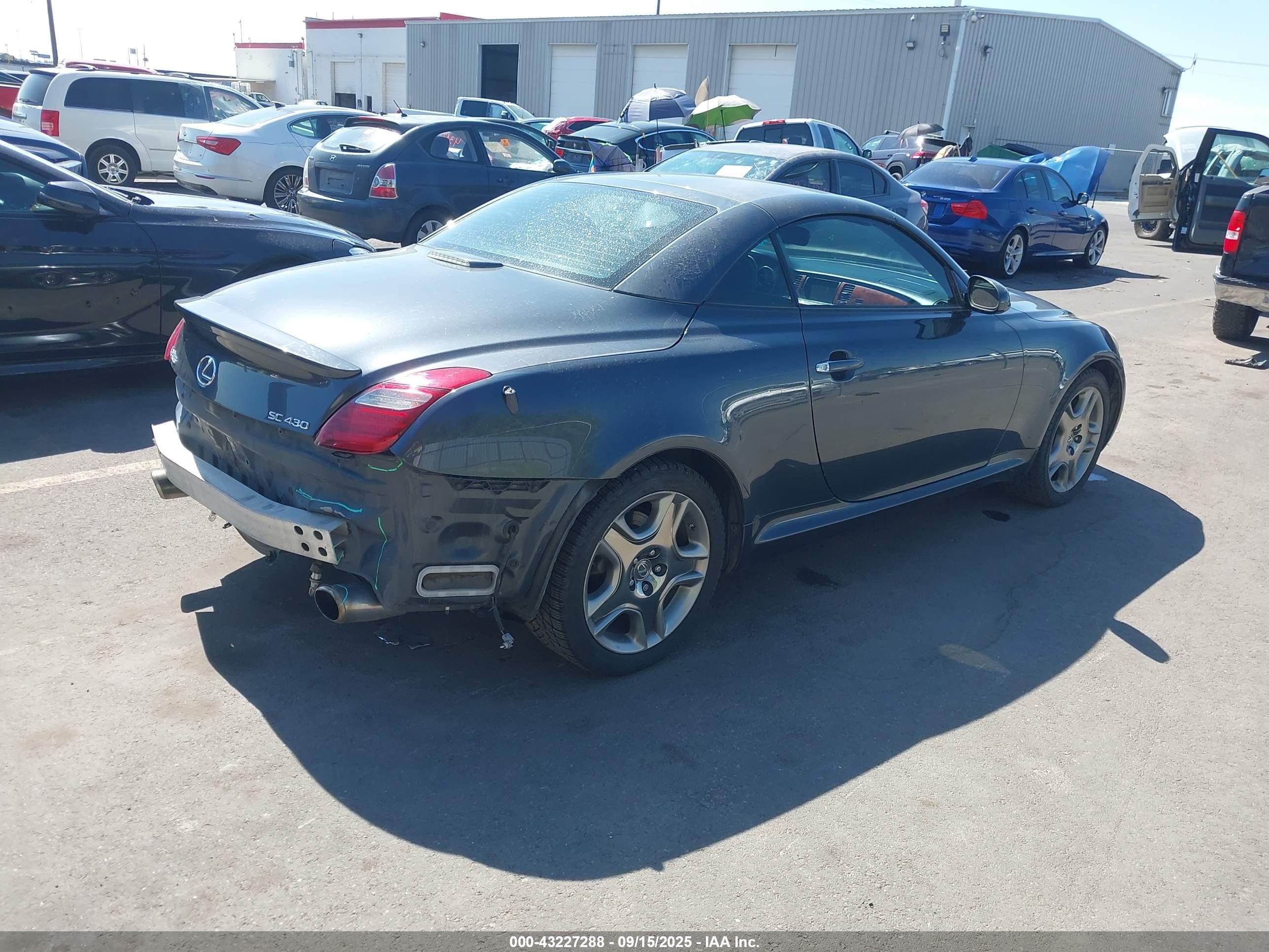 2007 Lexus Sc 430   Серый vin: JTHFN45Y779015116