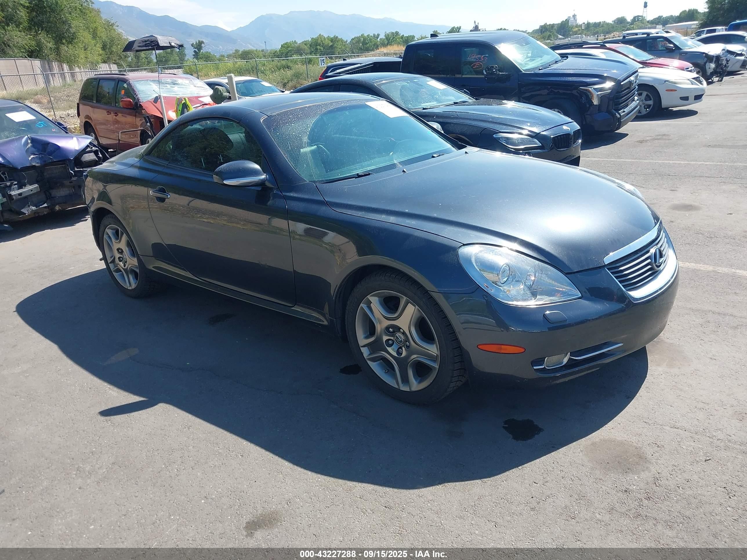 2007 Lexus Sc 430   Gray vin: JTHFN45Y779015116