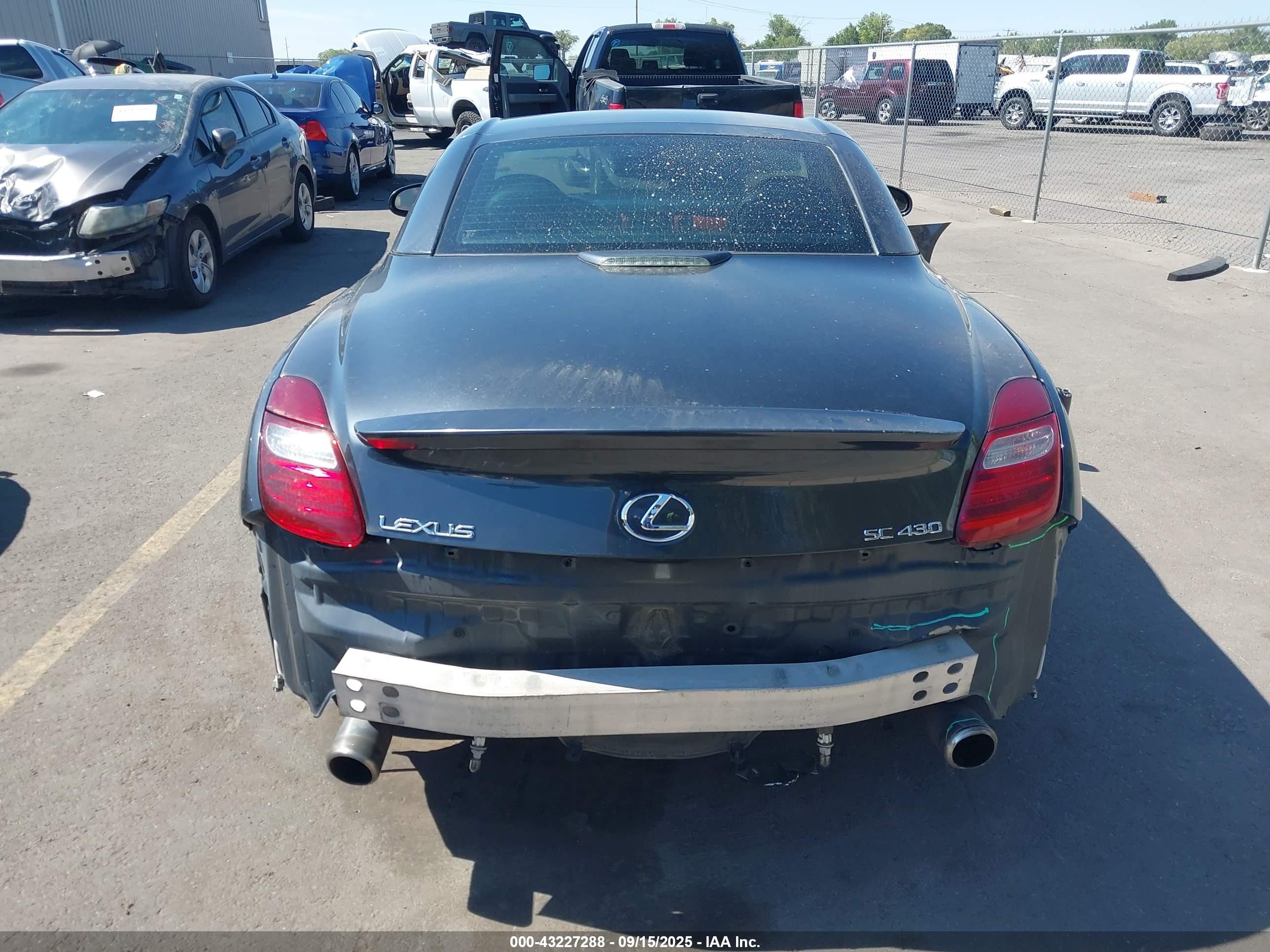 2007 Lexus Sc 430   Серый vin: JTHFN45Y779015116