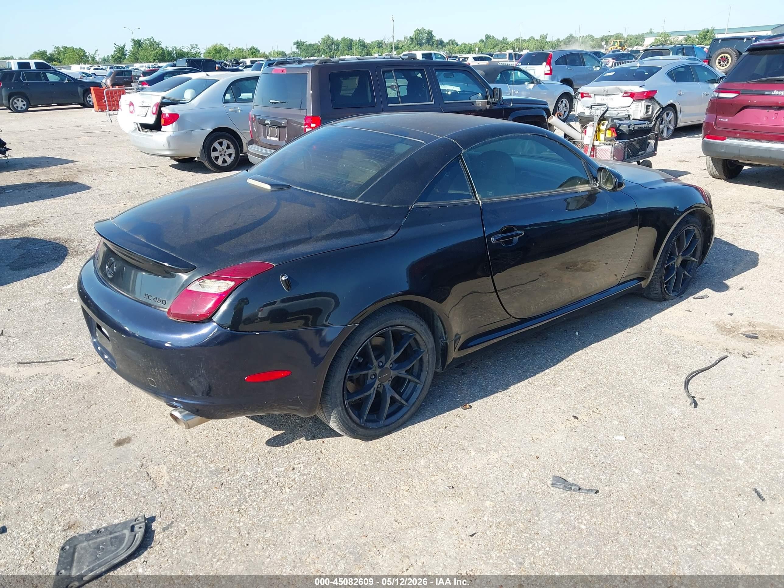 2008 Lexus Sc 430   Черный vin: JTHFN45Y789019233