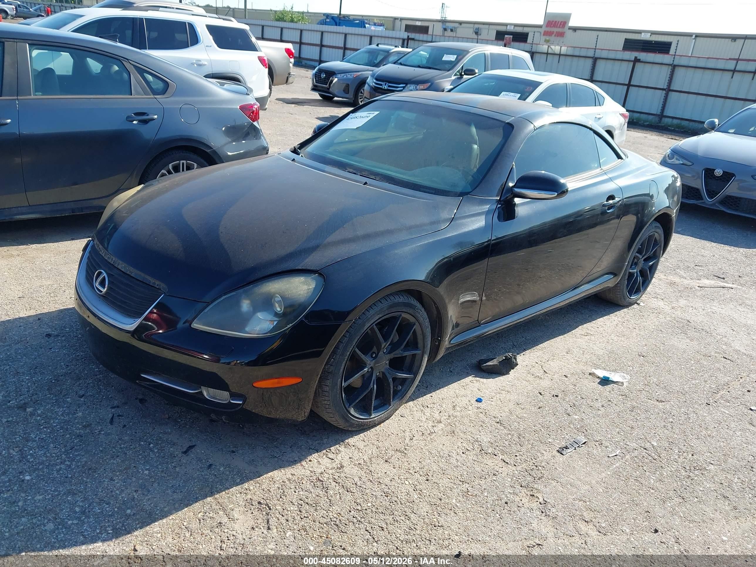 2008 Lexus Sc 430   Черный vin: JTHFN45Y789019233