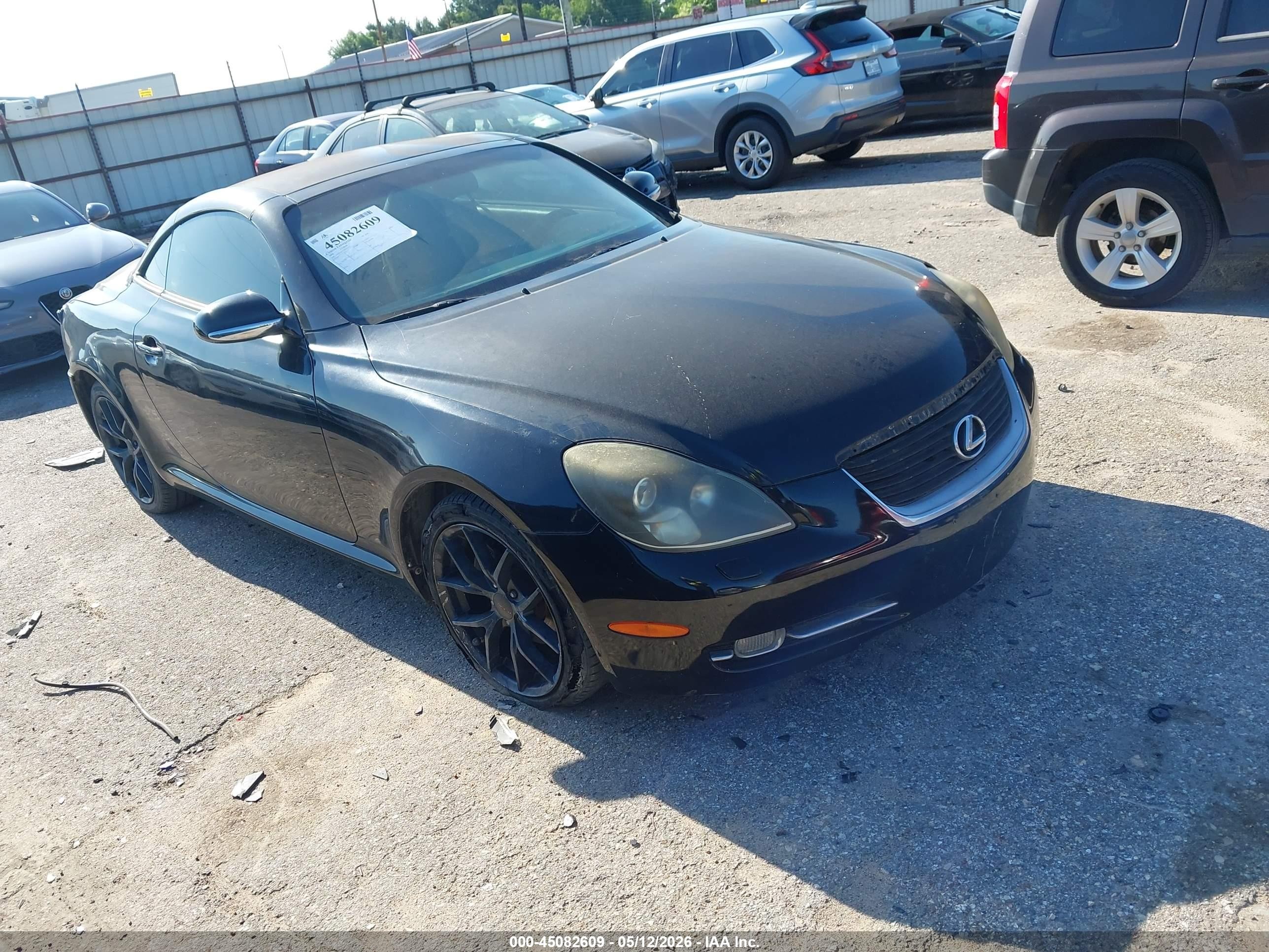 2008 Lexus Sc 430   Черный vin: JTHFN45Y789019233
