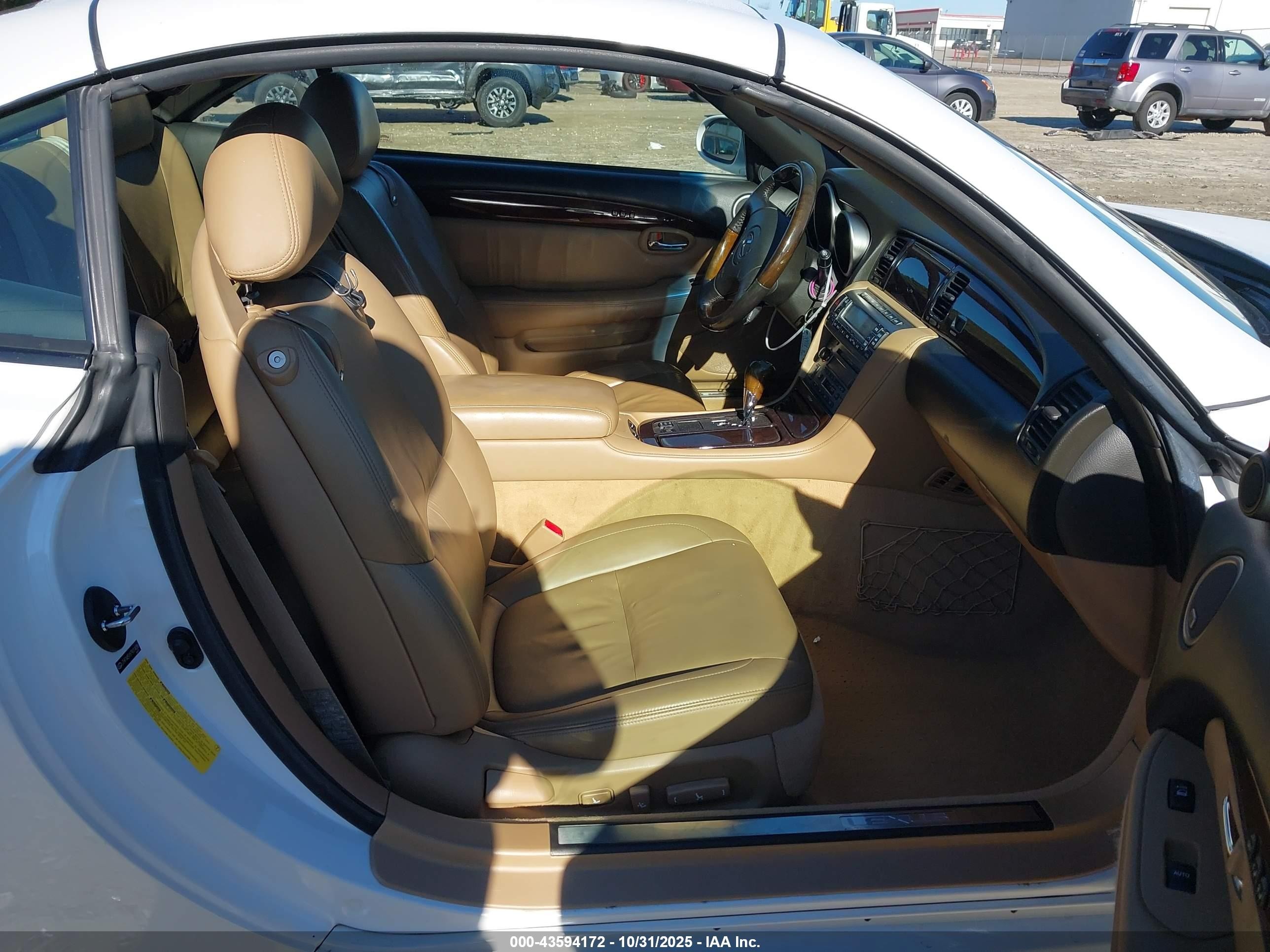 2007 Lexus Sc 430   White vin: JTHFN45Y879014086
