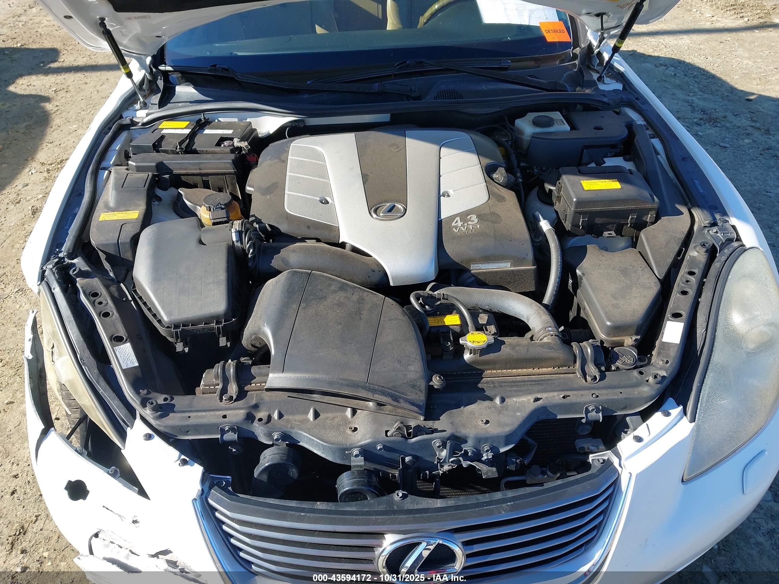 2007 Lexus Sc 430   White vin: JTHFN45Y879014086