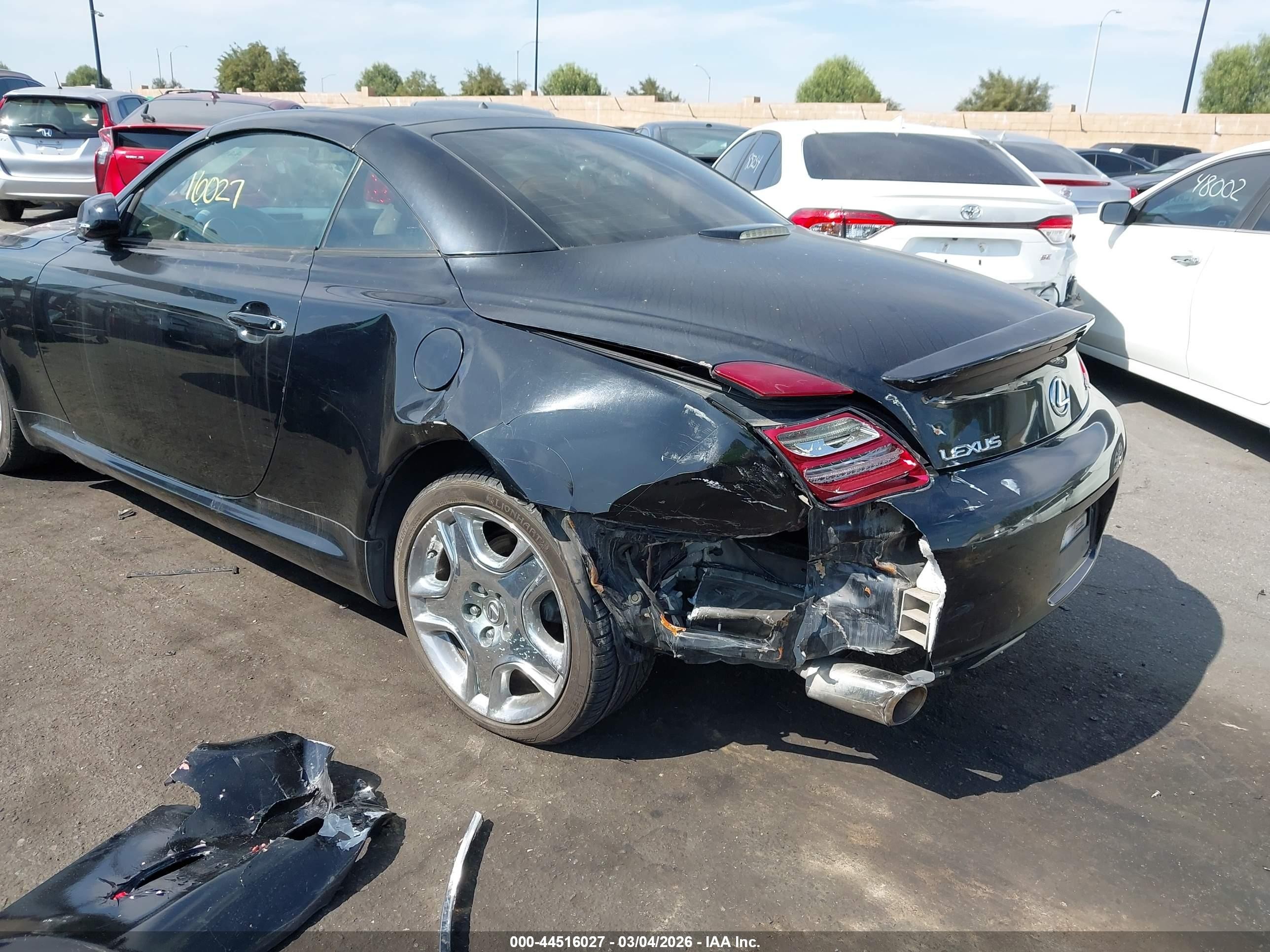 2007 Lexus Sc 430   Black vin: JTHFN45Y879014427