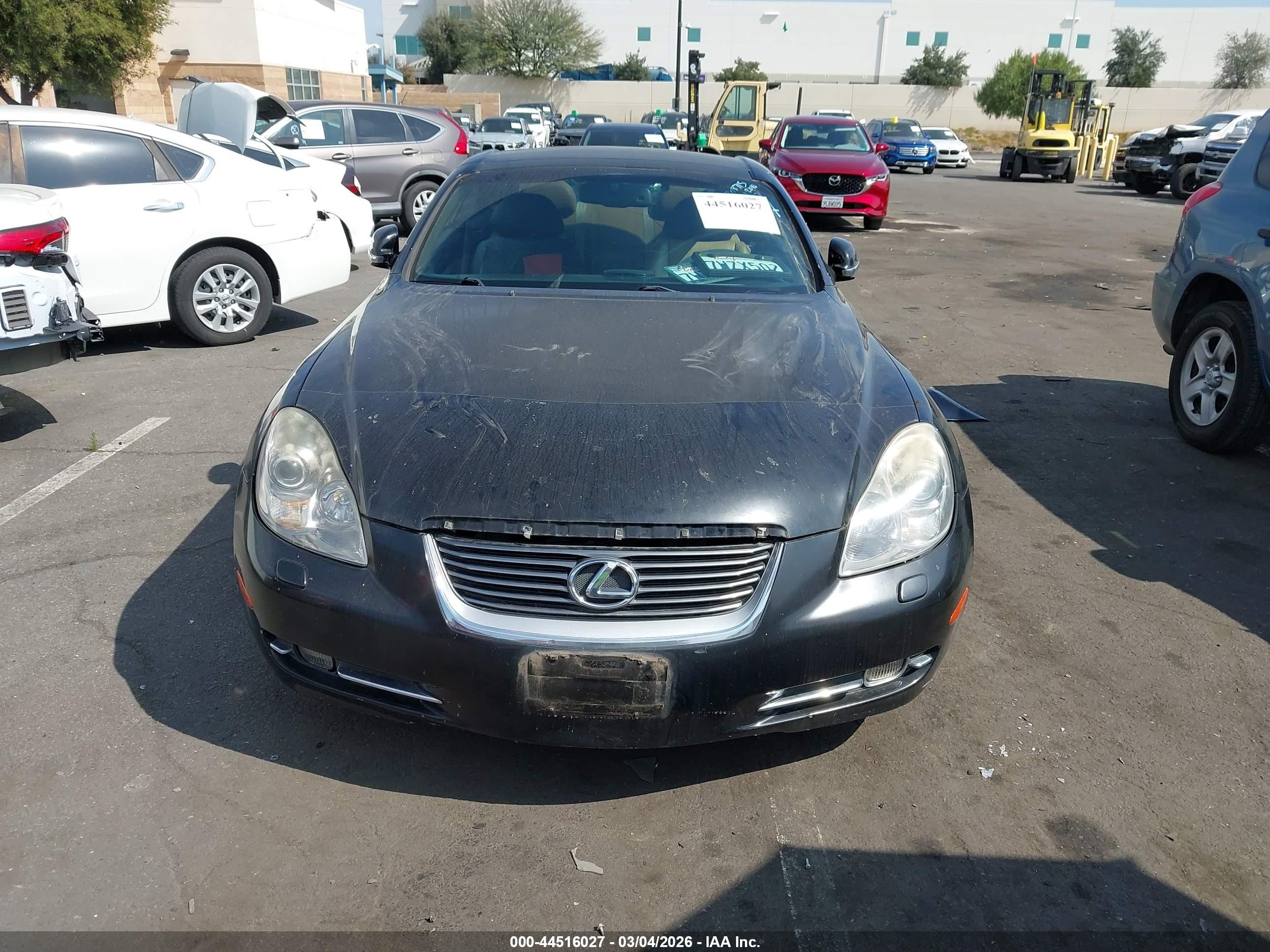 2007 Lexus Sc 430   Black vin: JTHFN45Y879014427