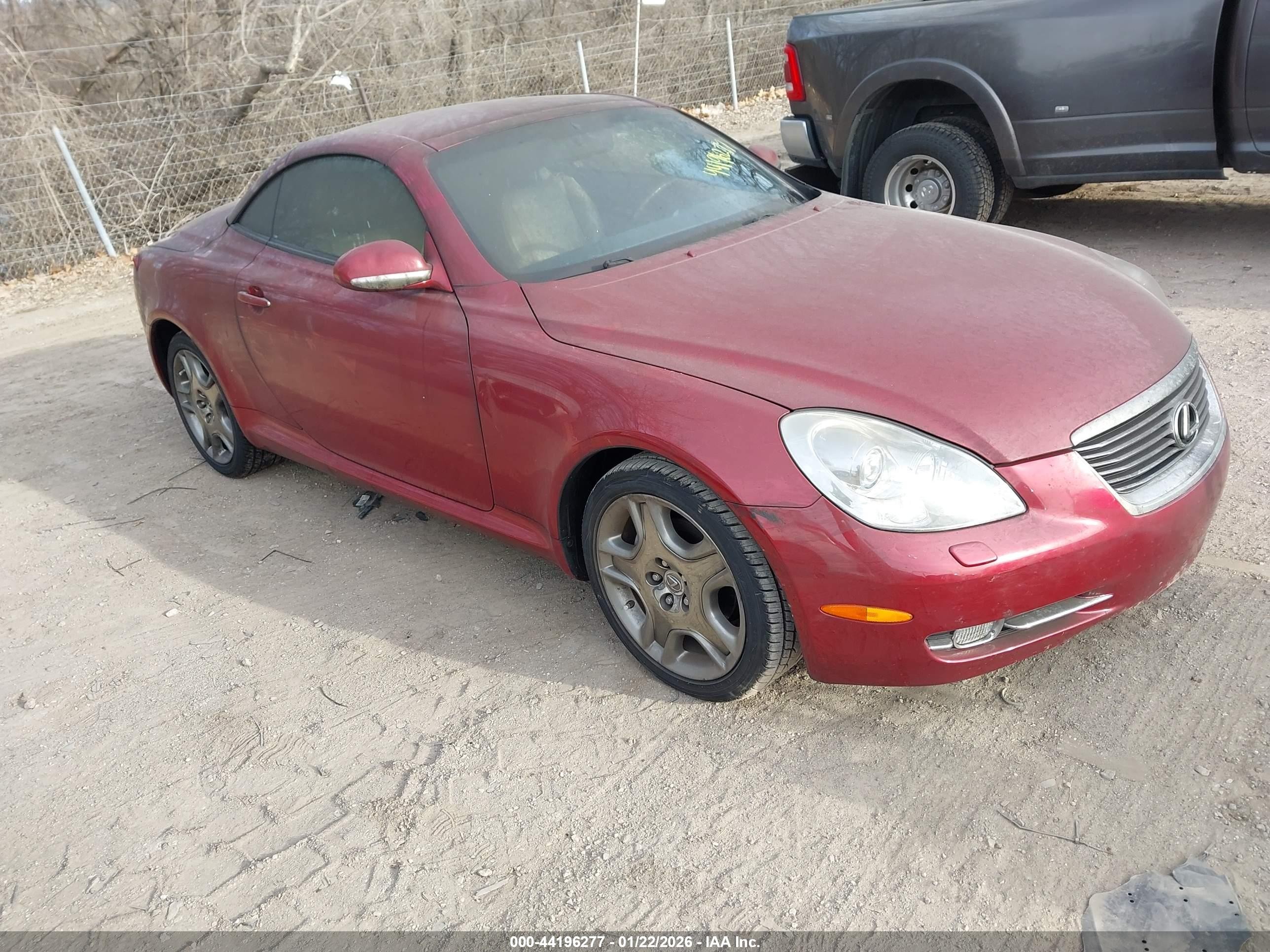 2007 Lexus Sc 430   Red vin: JTHFN45Y879015674