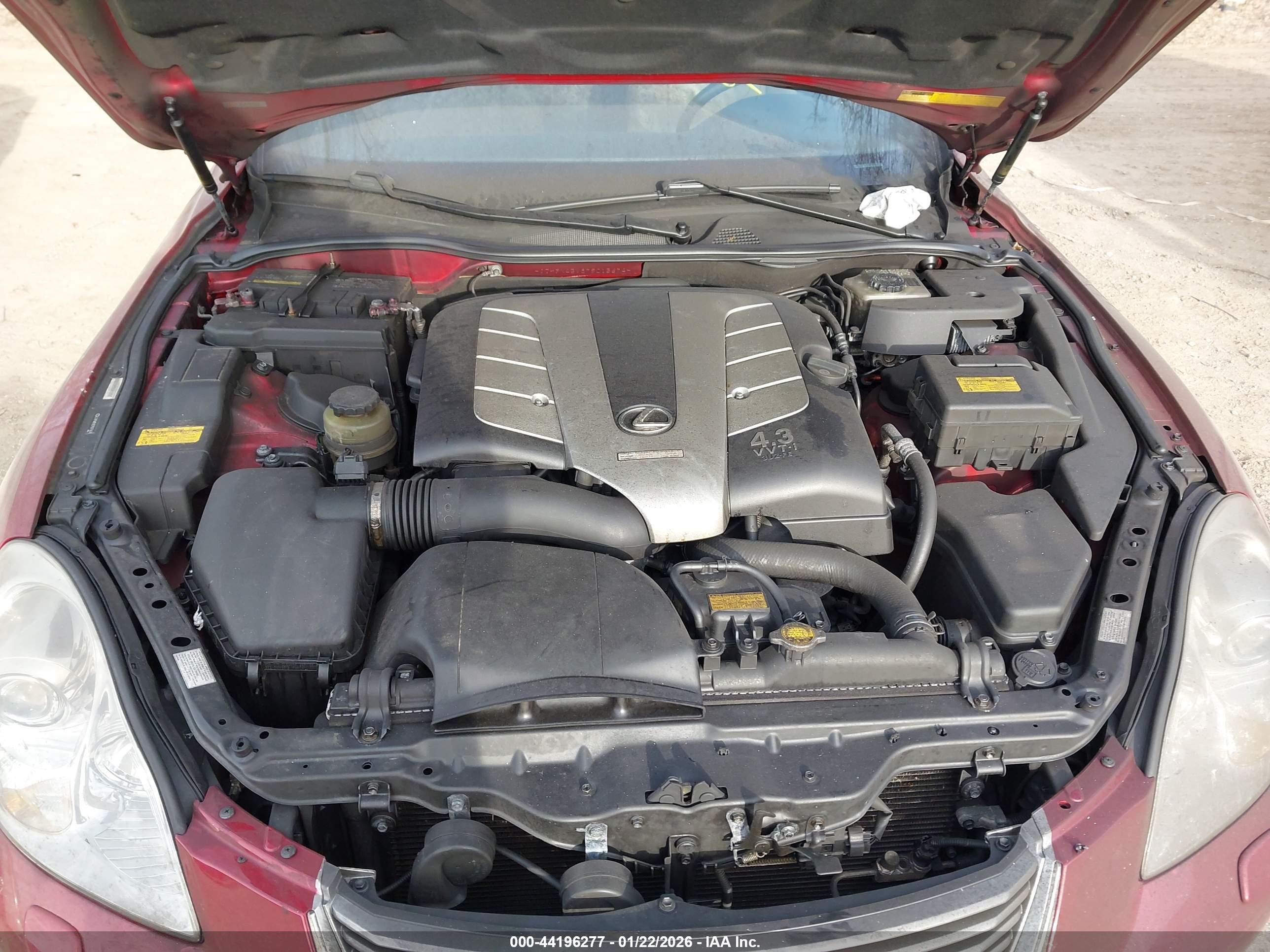 2007 Lexus Sc 430   Red vin: JTHFN45Y879015674
