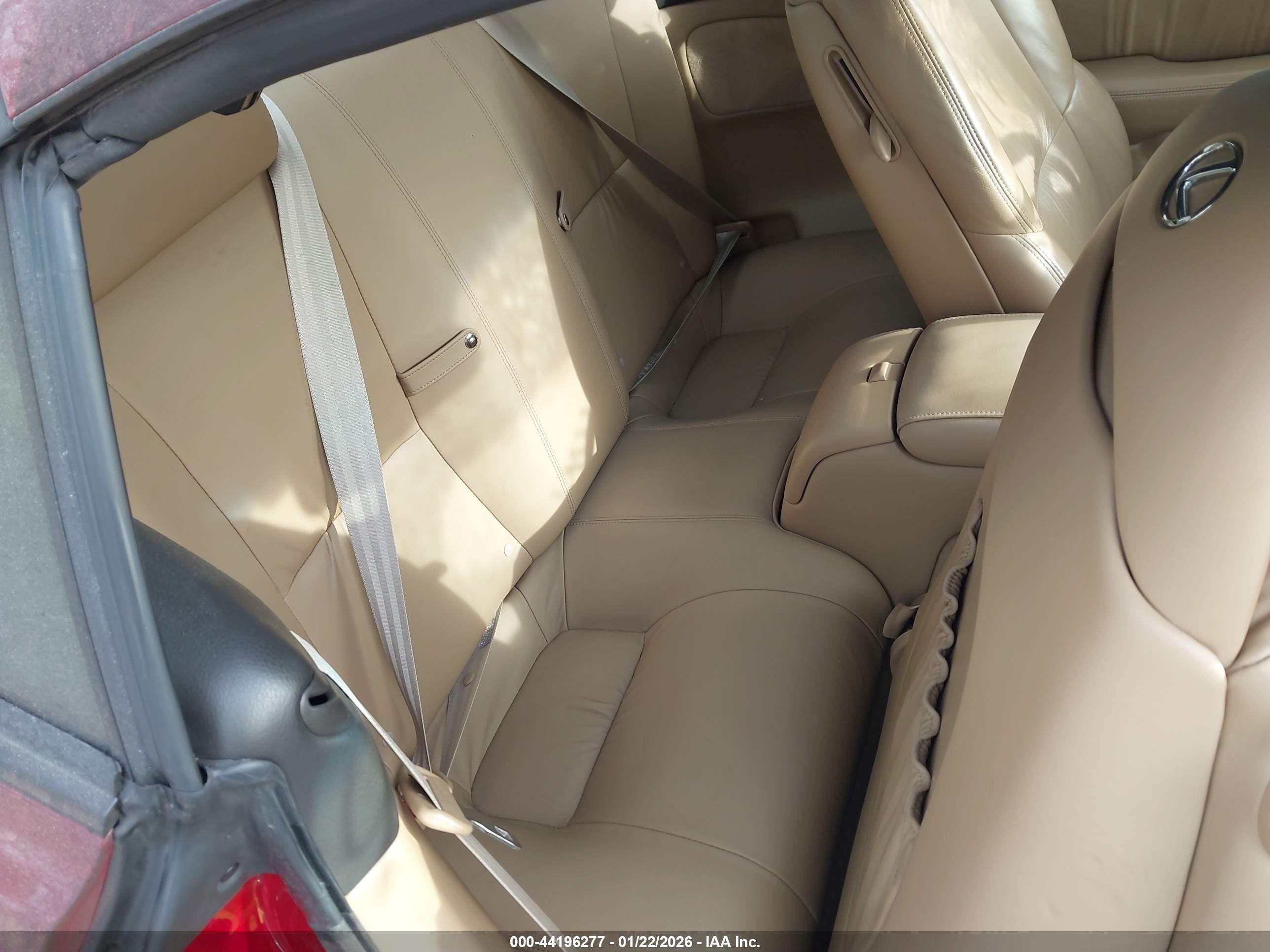 2007 Lexus Sc 430   Red vin: JTHFN45Y879015674