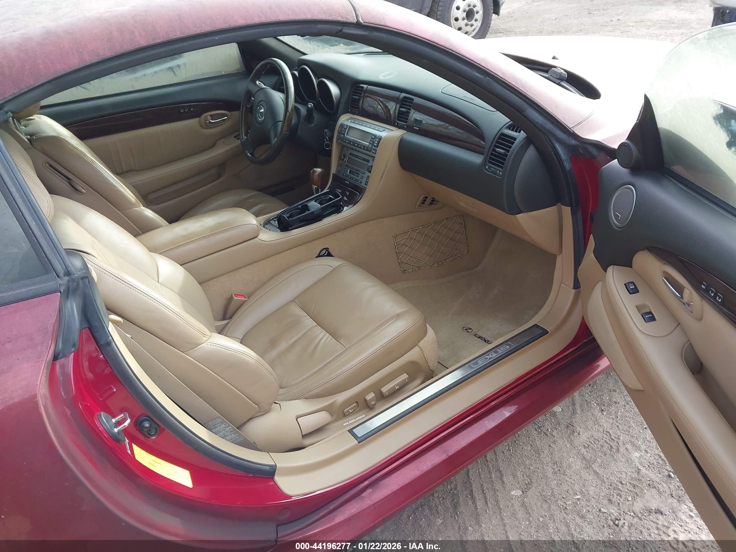 2007 Lexus Sc 430   Red vin: JTHFN45Y879015674