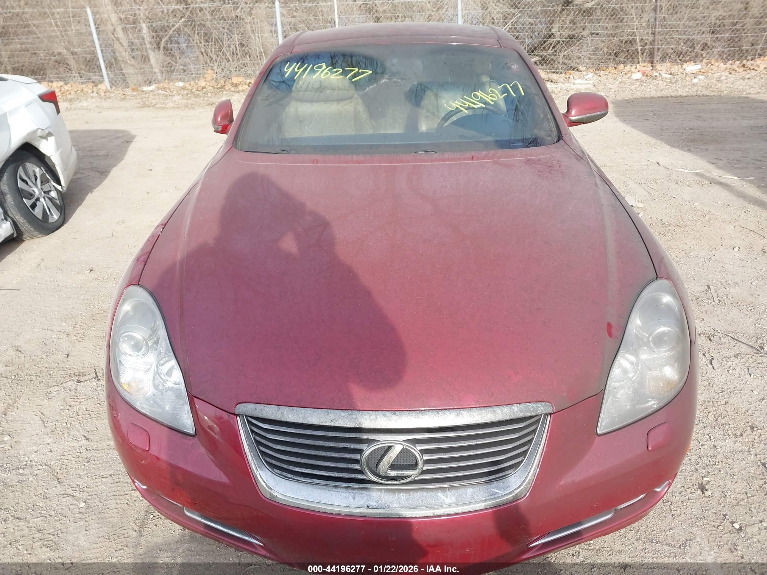 2007 Lexus Sc 430   Red vin: JTHFN45Y879015674