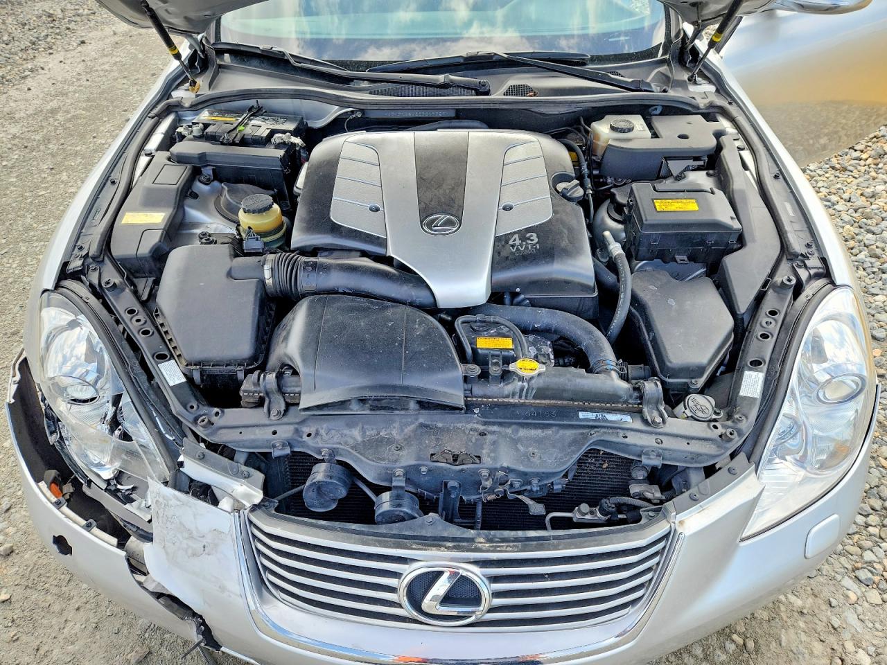 2008 Lexus Sc 430 Silver vin: JTHFN45Y889017927