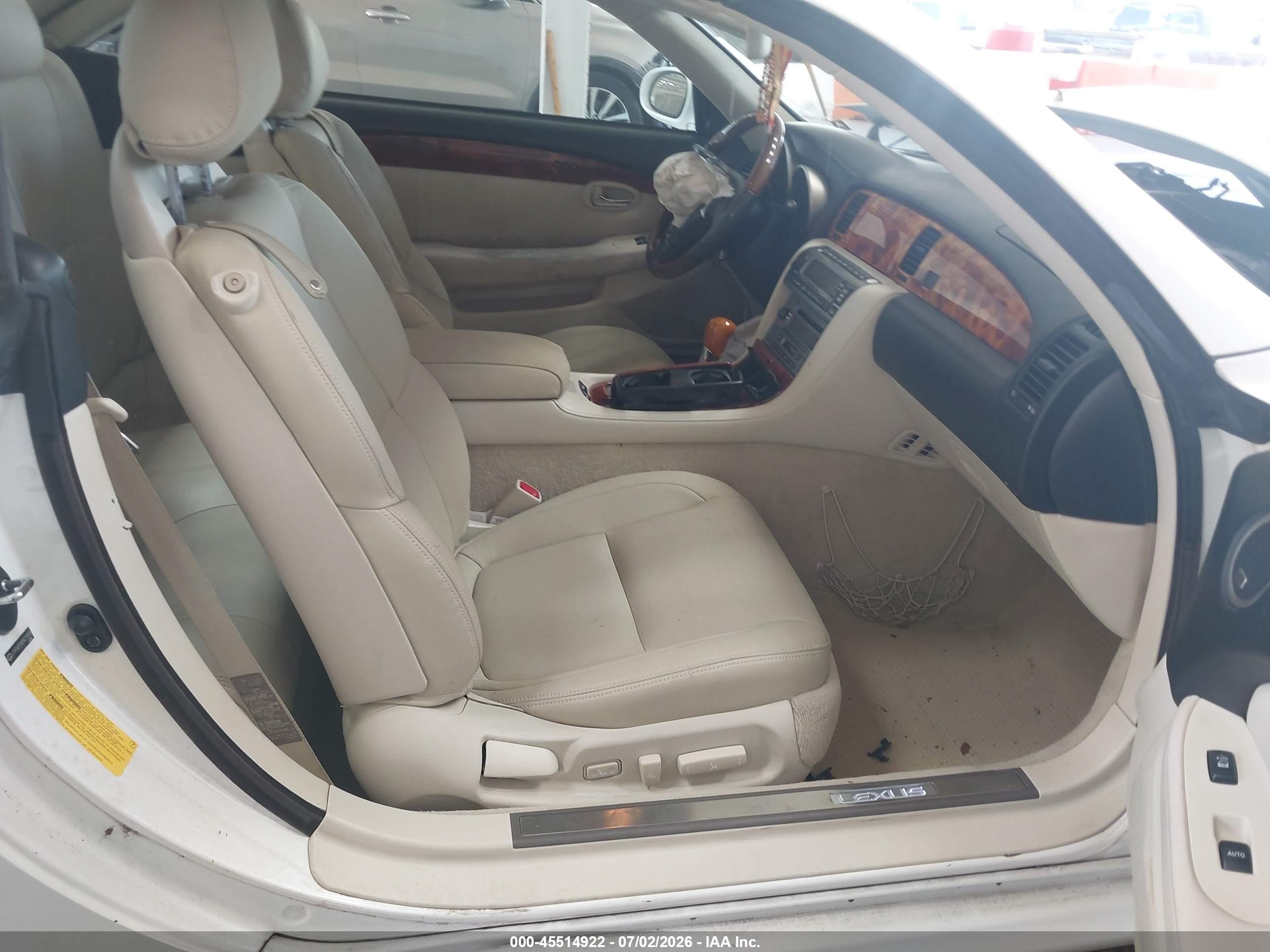 2008 Lexus Sc 430 White vin: JTHFN45Y889019595