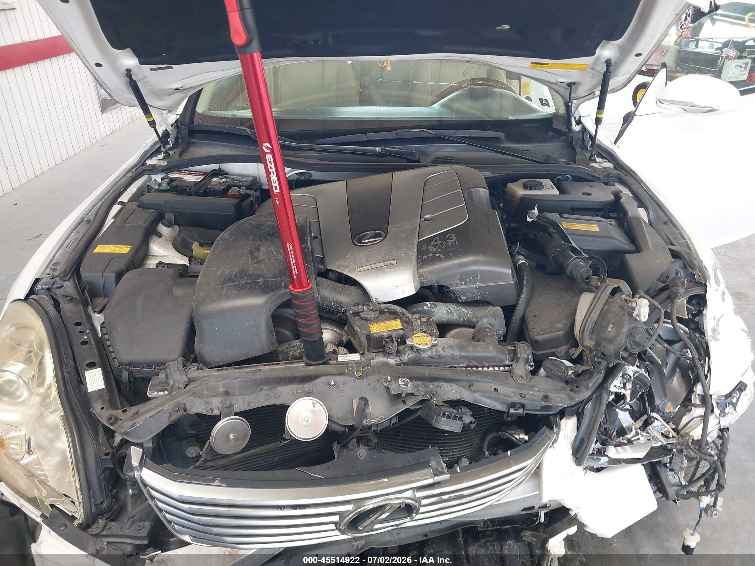 2008 Lexus Sc 430 White vin: JTHFN45Y889019595