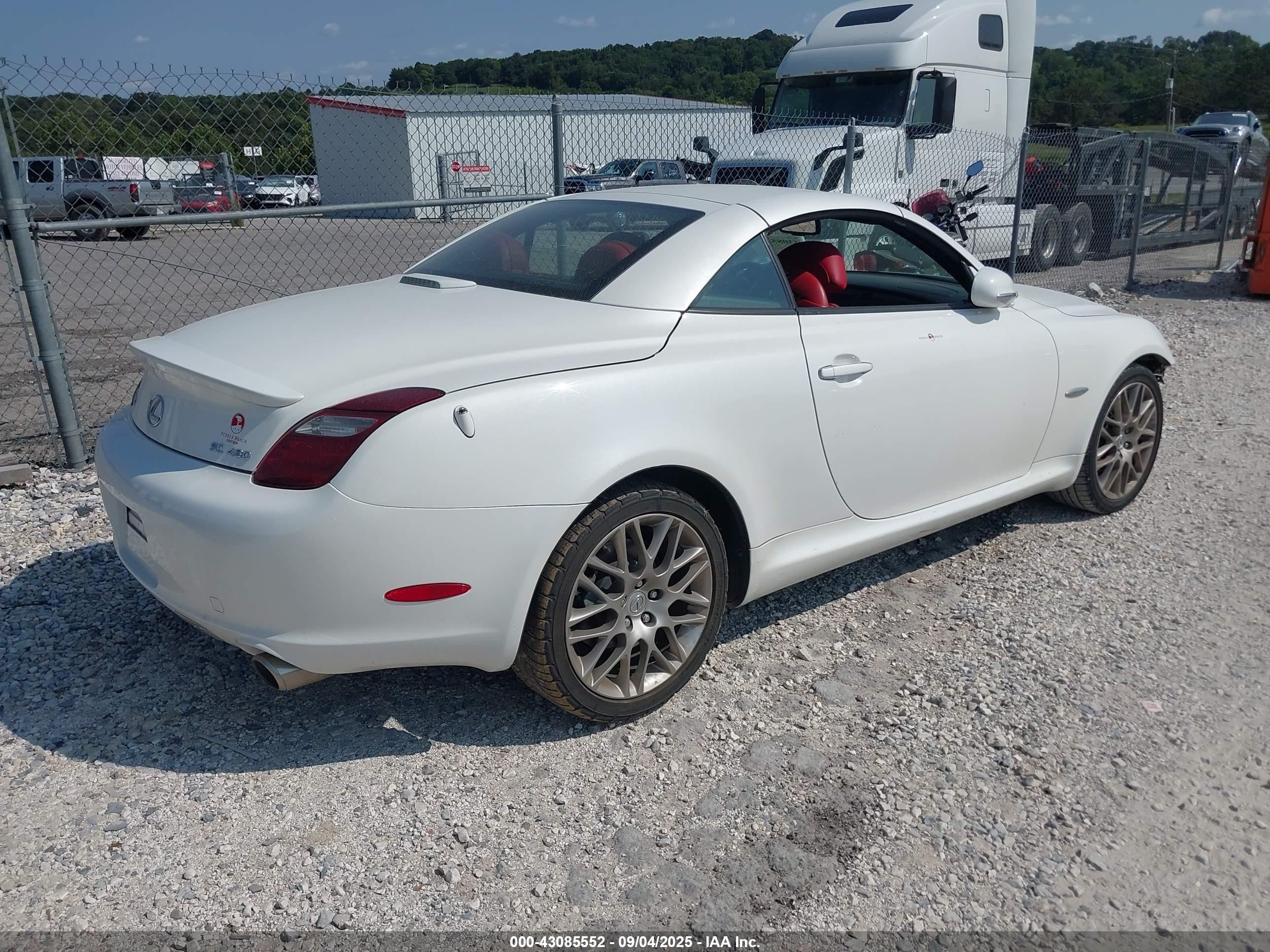 2007 Lexus Sc 430   Белый vin: JTHFN45Y979010340