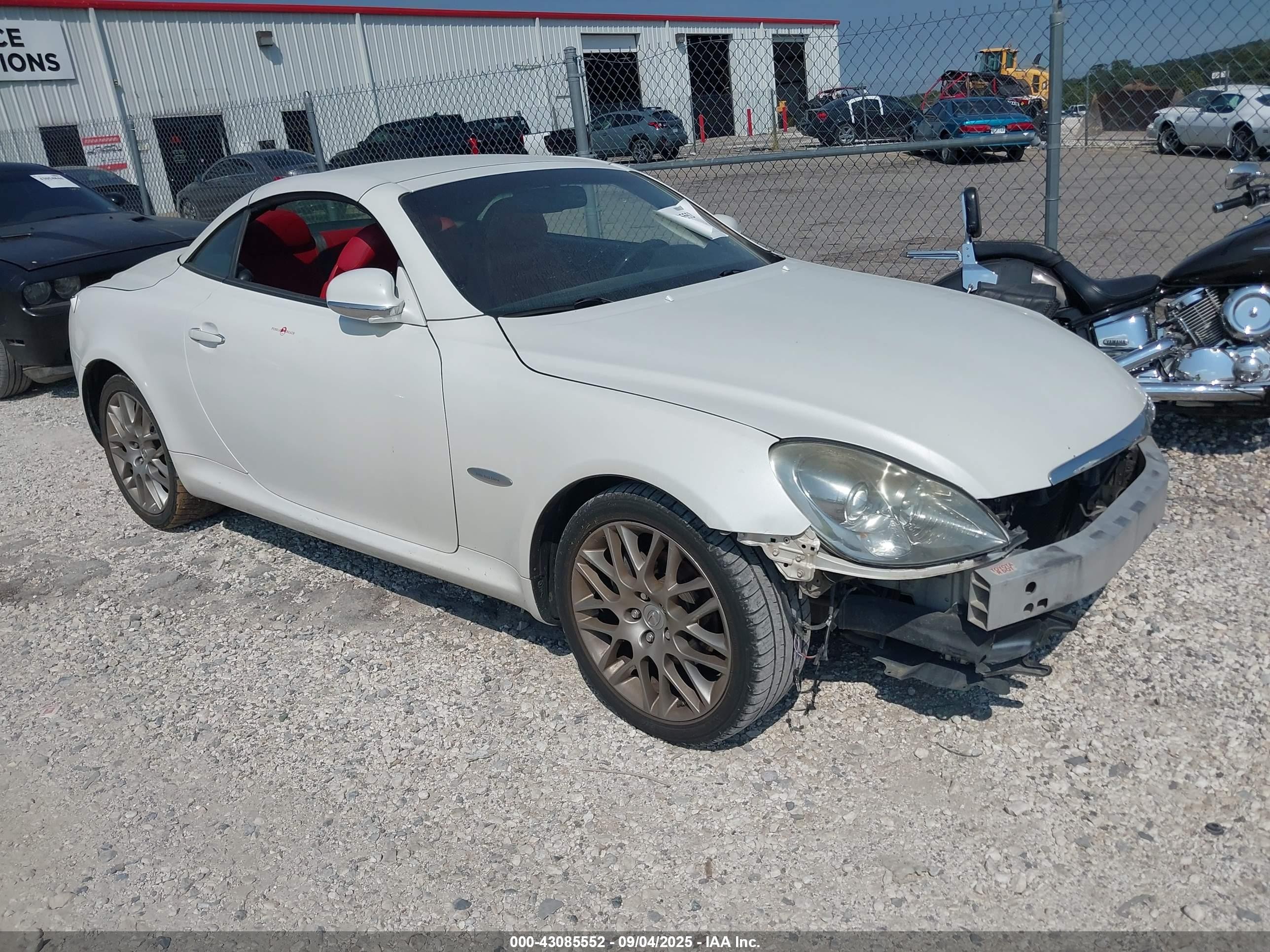 2007 Lexus Sc 430   White vin: JTHFN45Y979010340