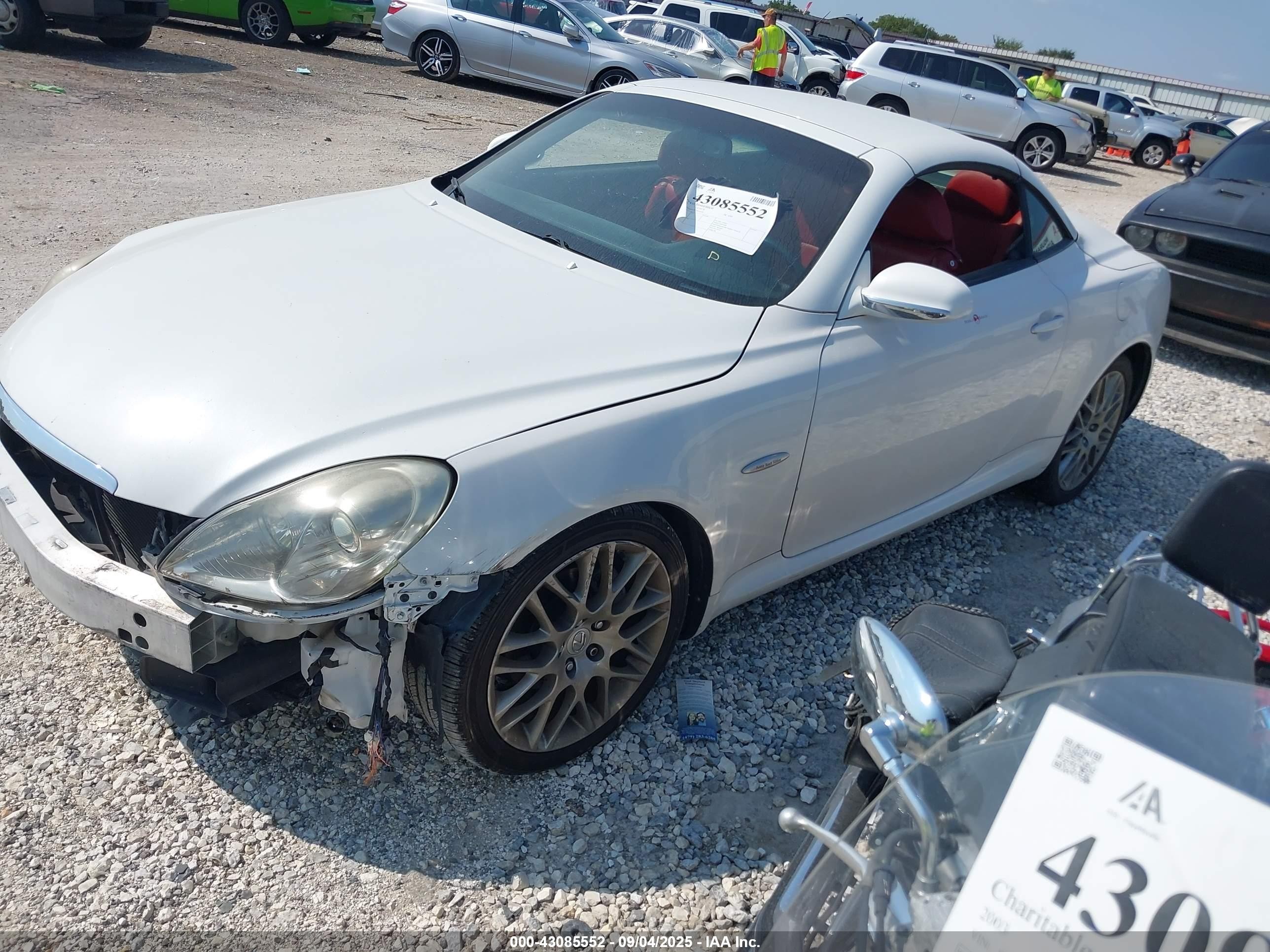 2007 Lexus Sc 430   Белый vin: JTHFN45Y979010340
