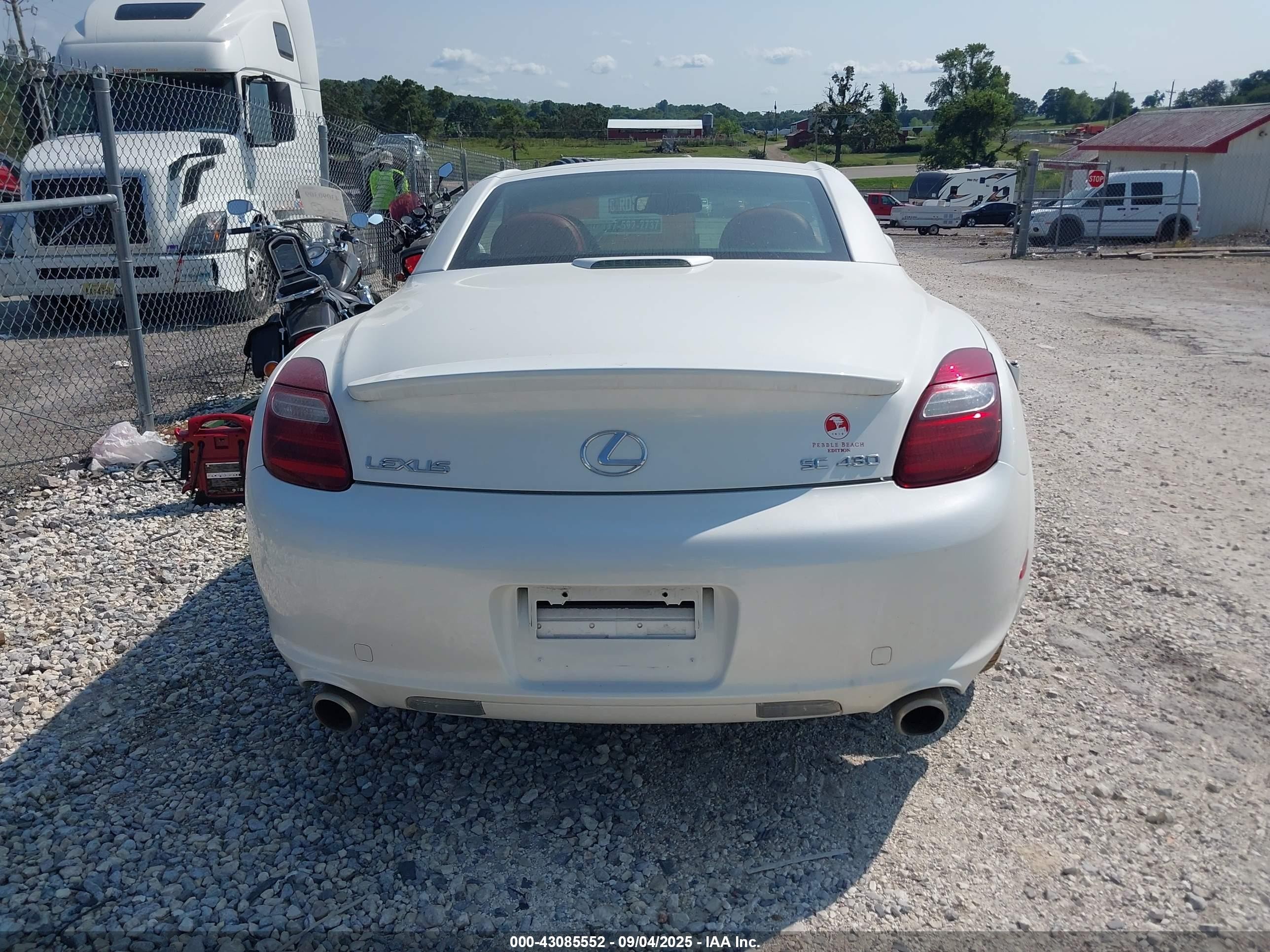 2007 Lexus Sc 430   Белый vin: JTHFN45Y979010340