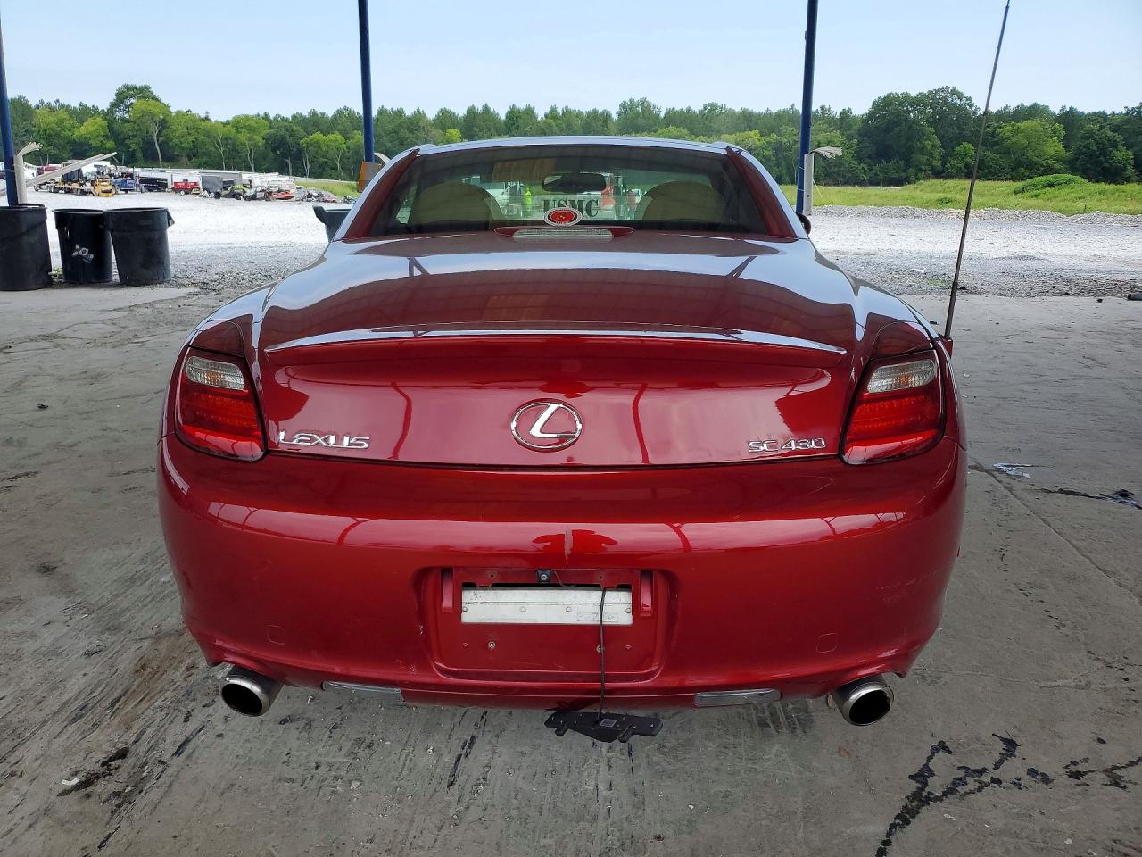 2008 Lexus Sc 430 Red vin: JTHFN45Y989018004