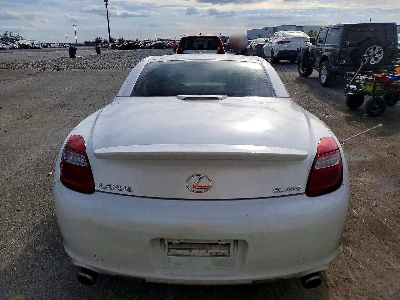 2008 Lexus Sc 430 White vin: JTHFN45Y989018522