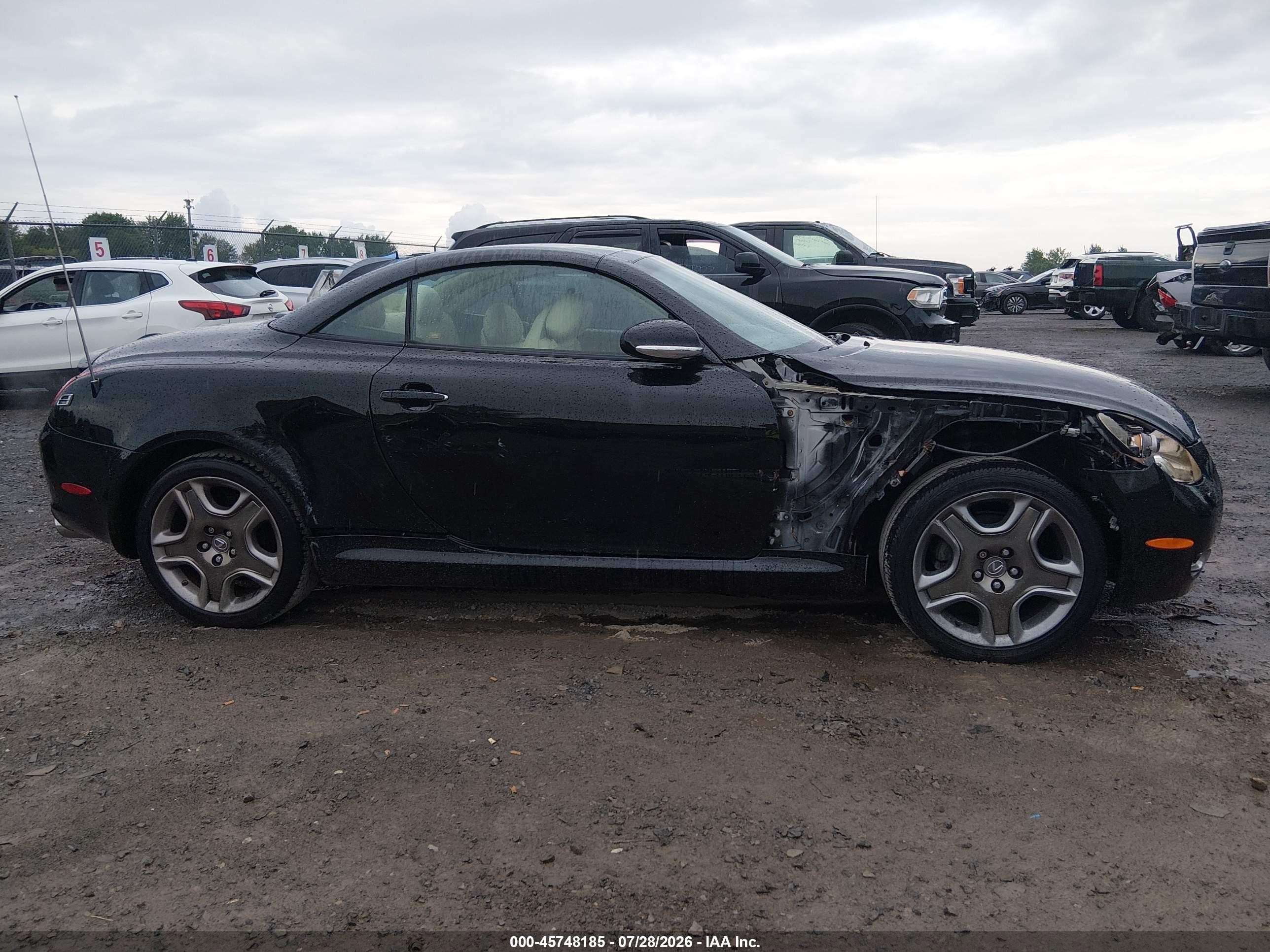 2007 Lexus Sc 430 Черный vin: JTHFN45YX79012565