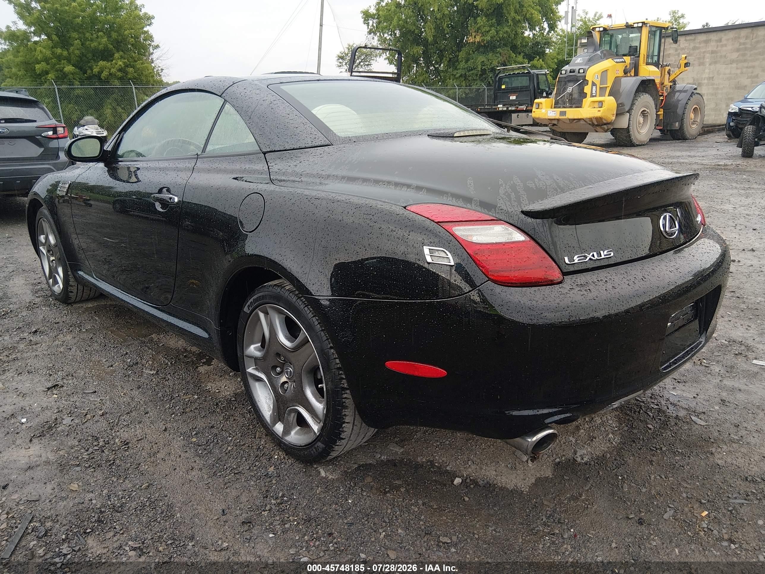 2007 Lexus Sc 430 Черный vin: JTHFN45YX79012565